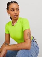 JJXX JXFRANKIE RIB TEE - LIME PUNCH