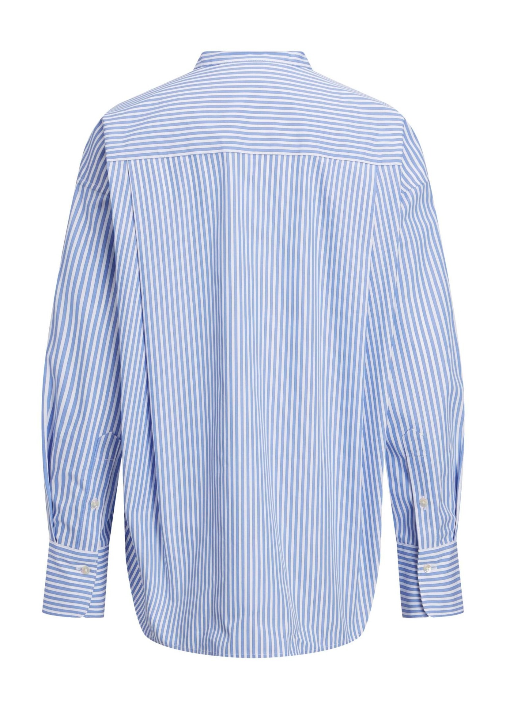 JXJAMIE RELAXED POPLIN SHIRT - NAVY STRIPES