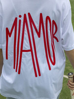 Miamor Unisex Tee White - Red