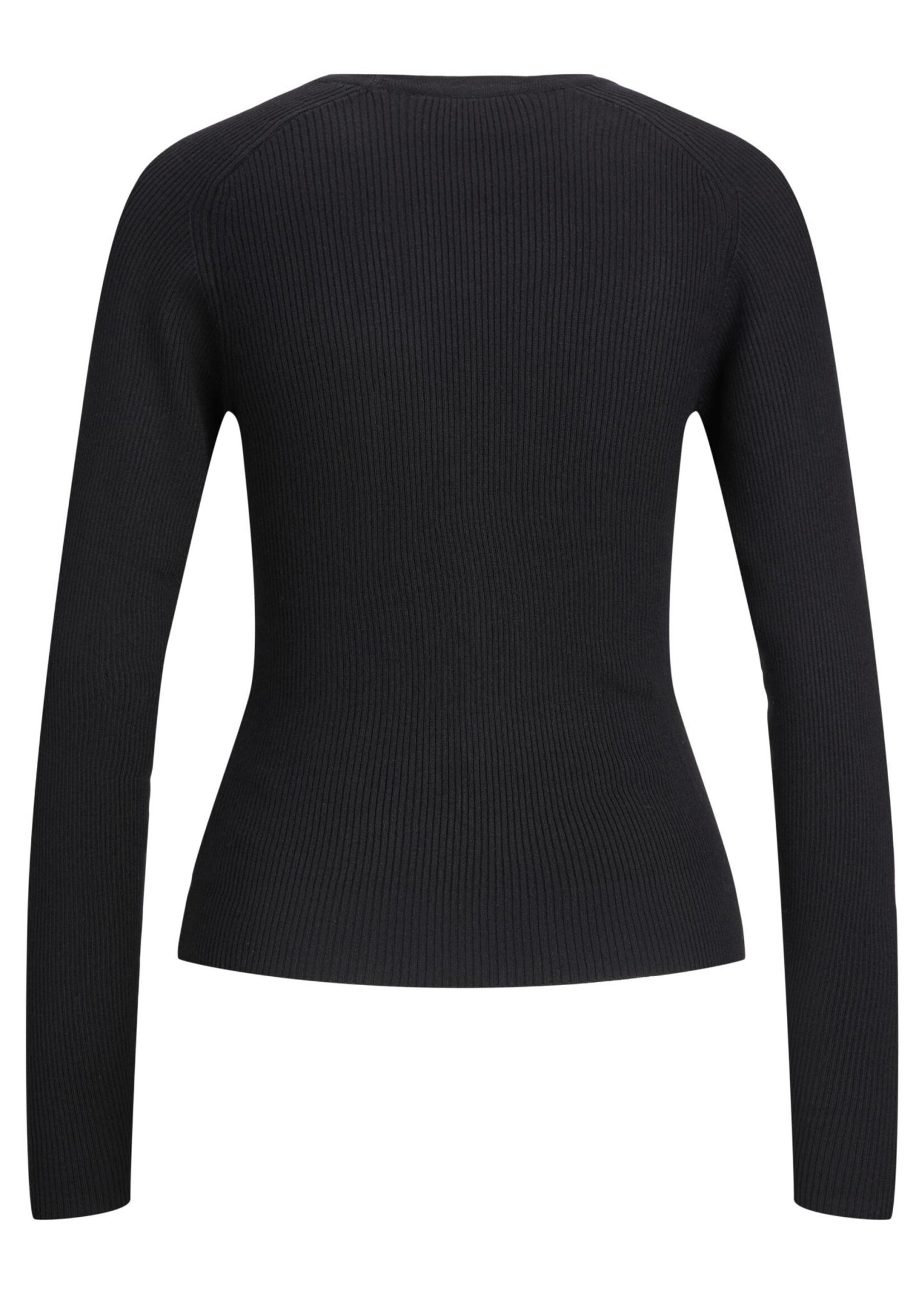 JJXX JXTAYA RIBBED CREW NECK - BLACK