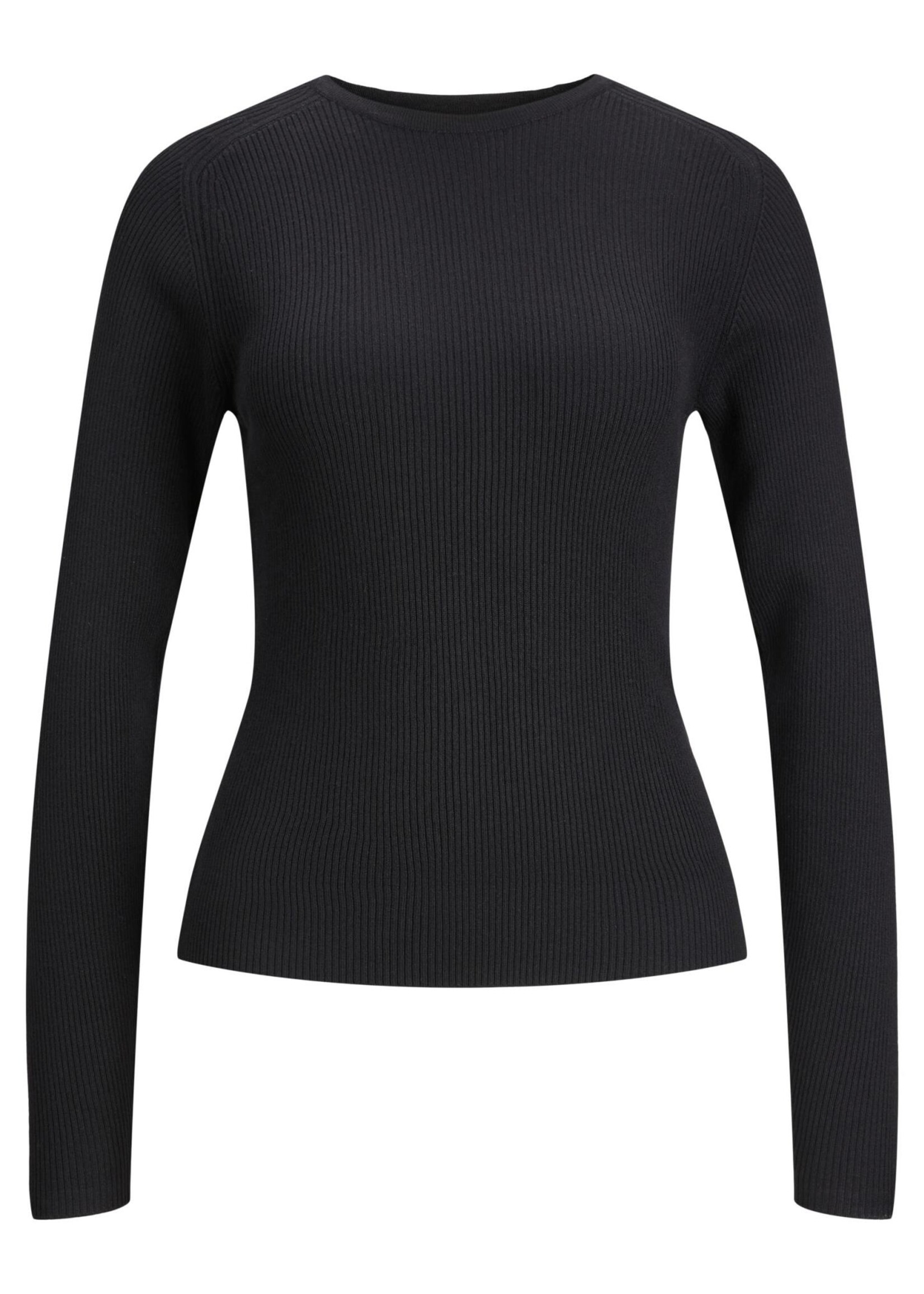 JJXX JXTAYA RIBBED CREW NECK - BLACK