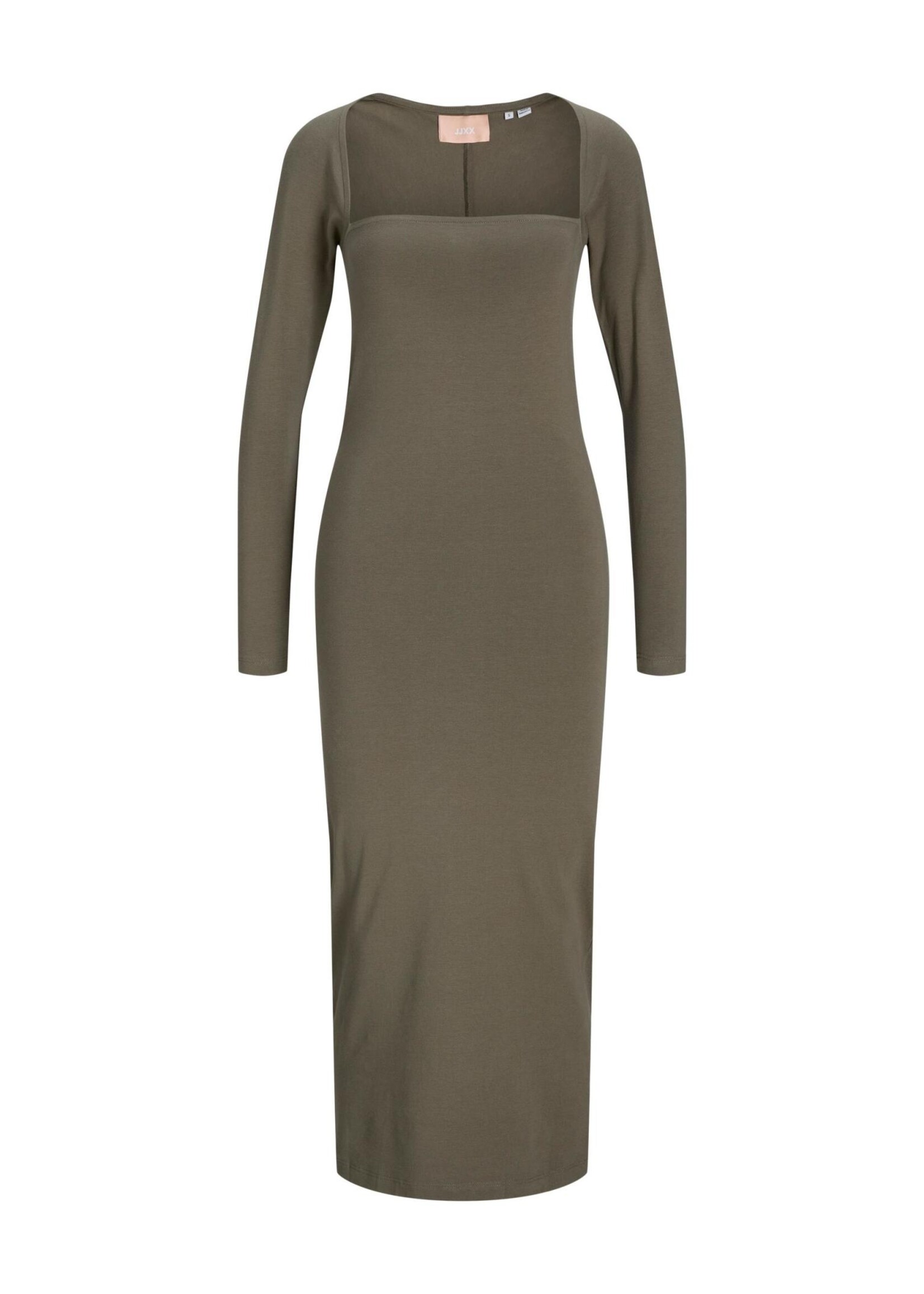 JXELEANOR STRETCH DRESS - DUSTY OLIVE