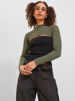 JXSELINA BOLERO KNIT - DUSTY OLIVE