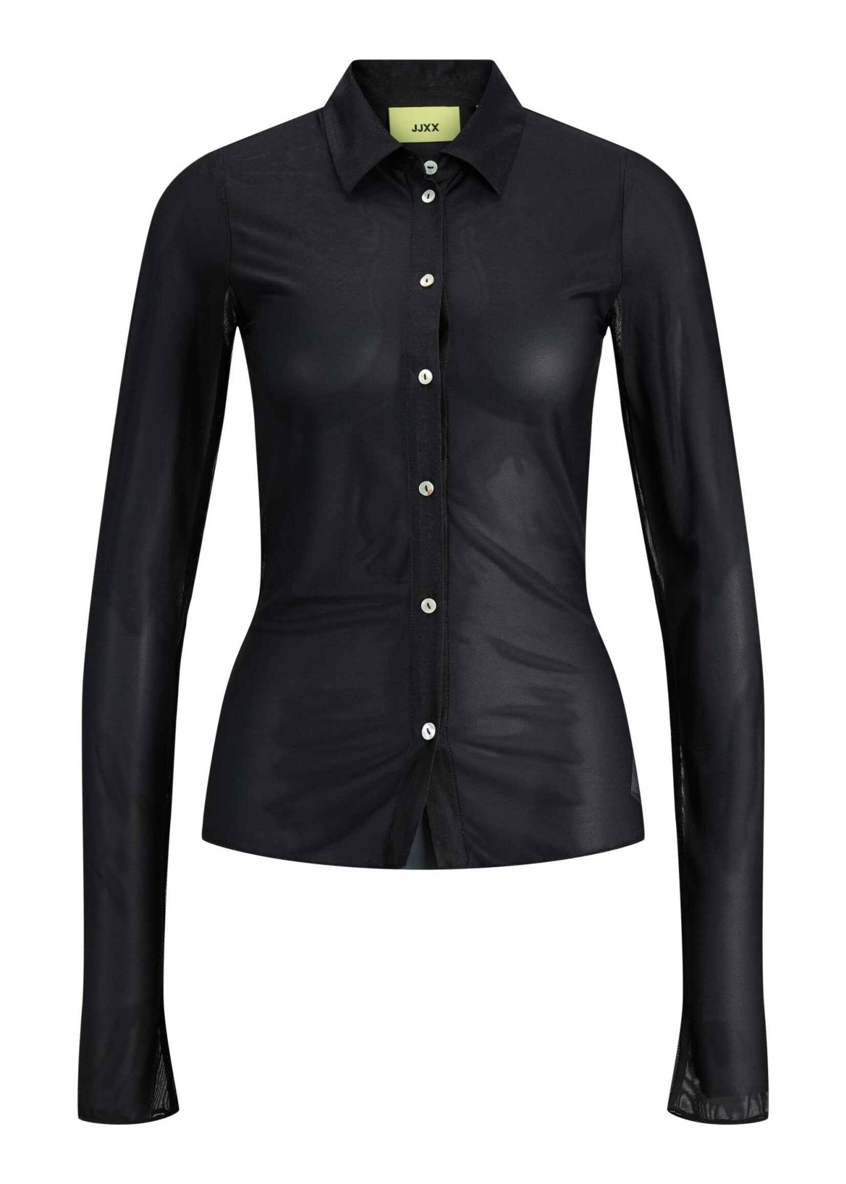 JJXX JXCATRIN MESH SHIRT - BLACK