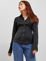 JXJULINE SATIN SHIRT - BLACK