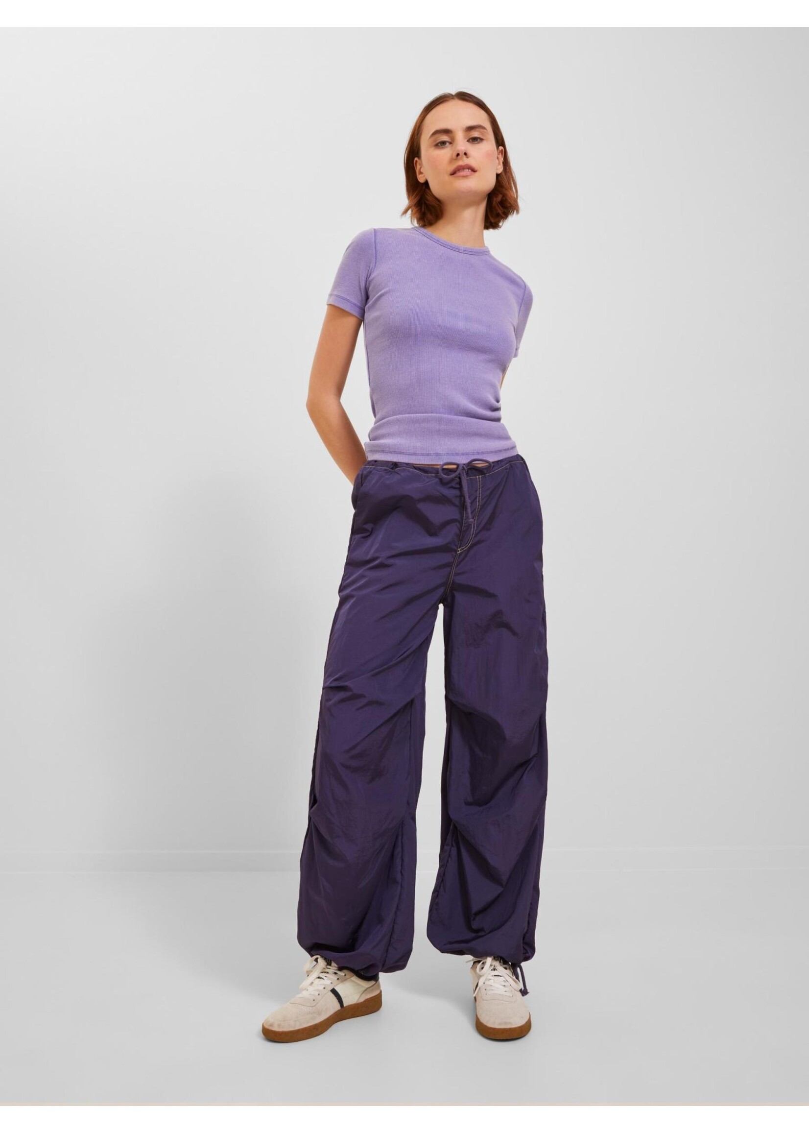 JJXX JXSALLY WIDE PANTS - PURPLE VELVET