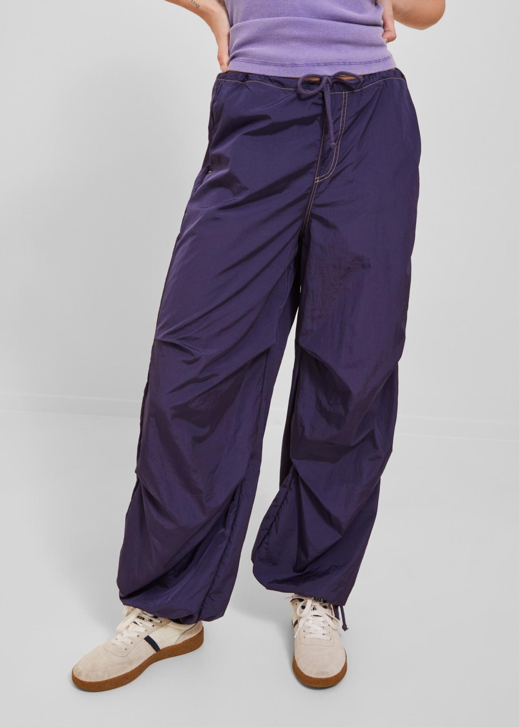 JJXX JXSALLY WIDE PANTS - PURPLE VELVET