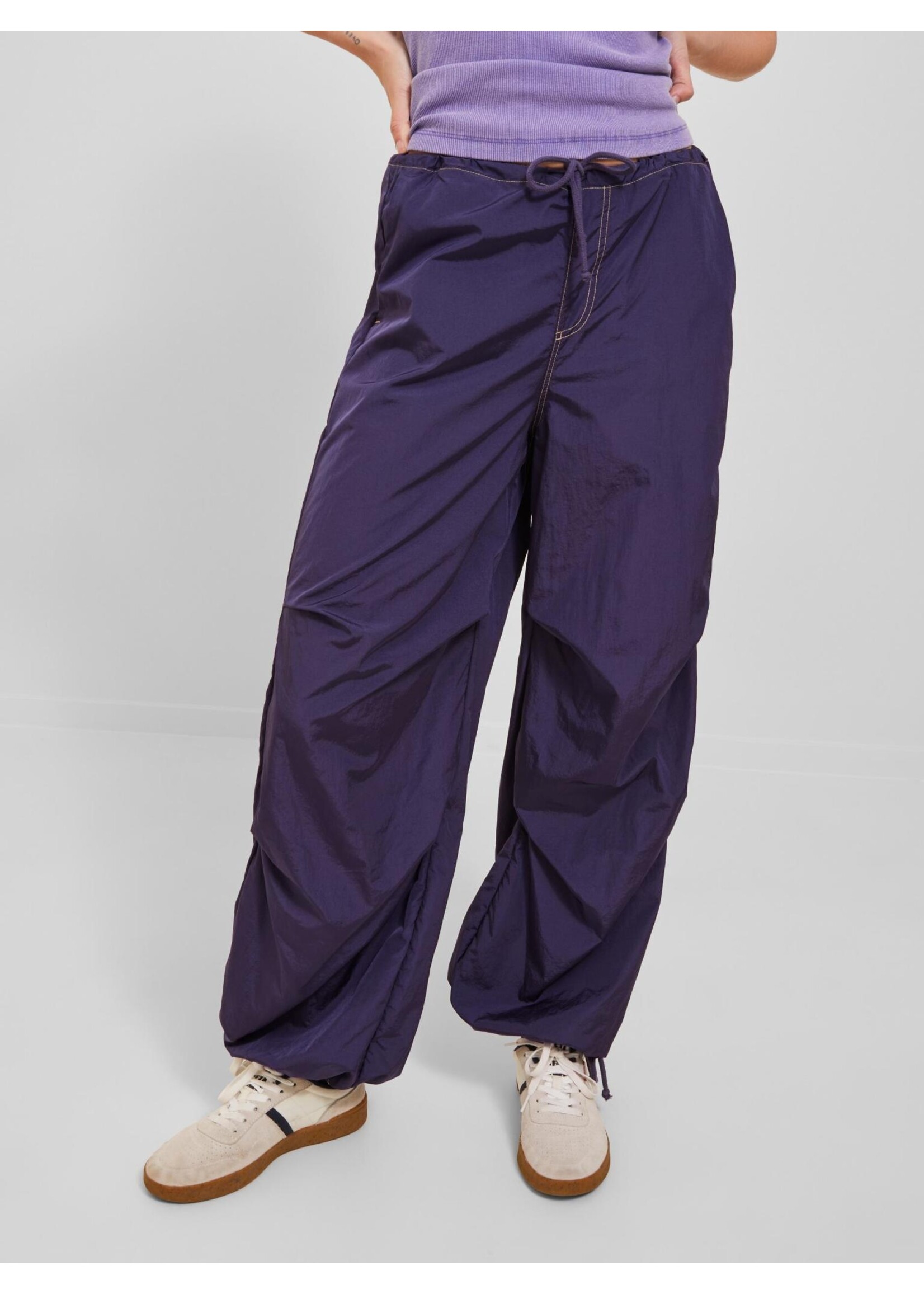 JXSALLY WIDE PANTS - PURPLE VELVET