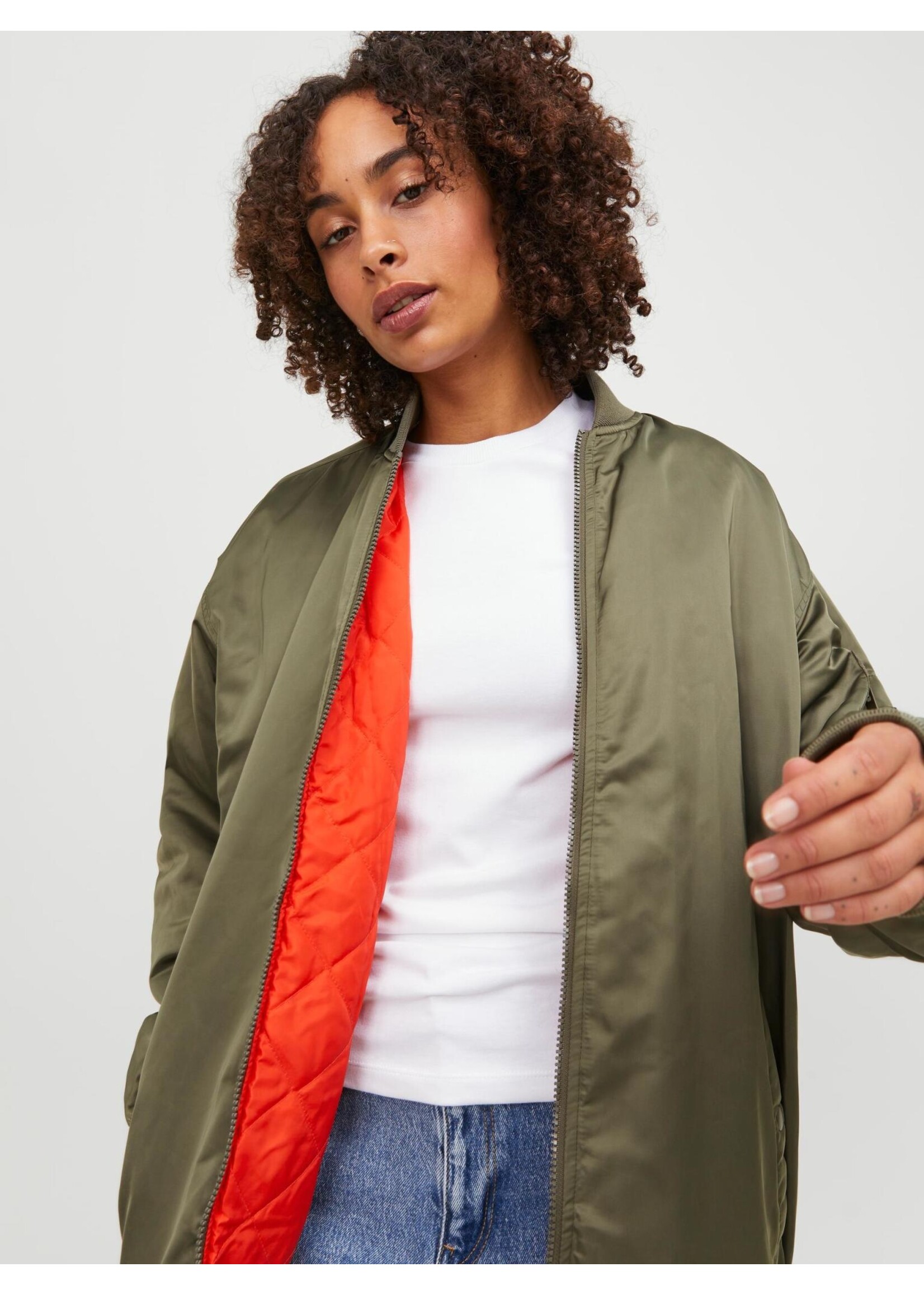 JJXX JXHAILEY LONG BOMBER - DUSTY OLIVE