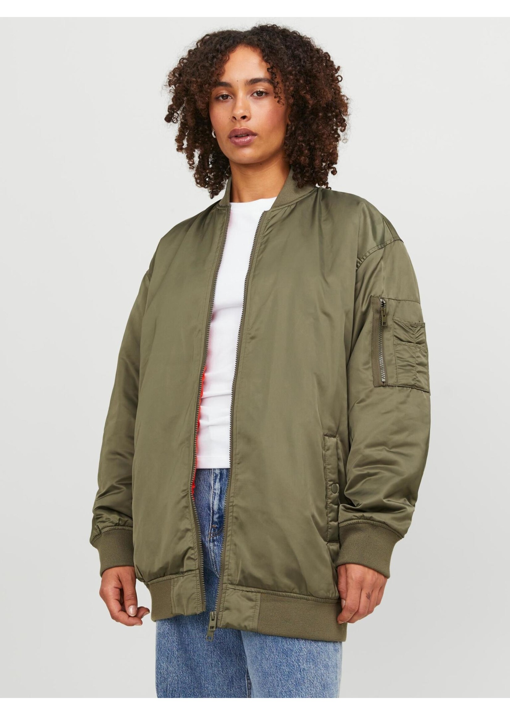 JJXX JXHAILEY LONG BOMBER - DUSTY OLIVE