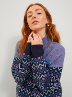 JJXX JXRUPA HIGH NECK KNIT - PURPLE VELVET