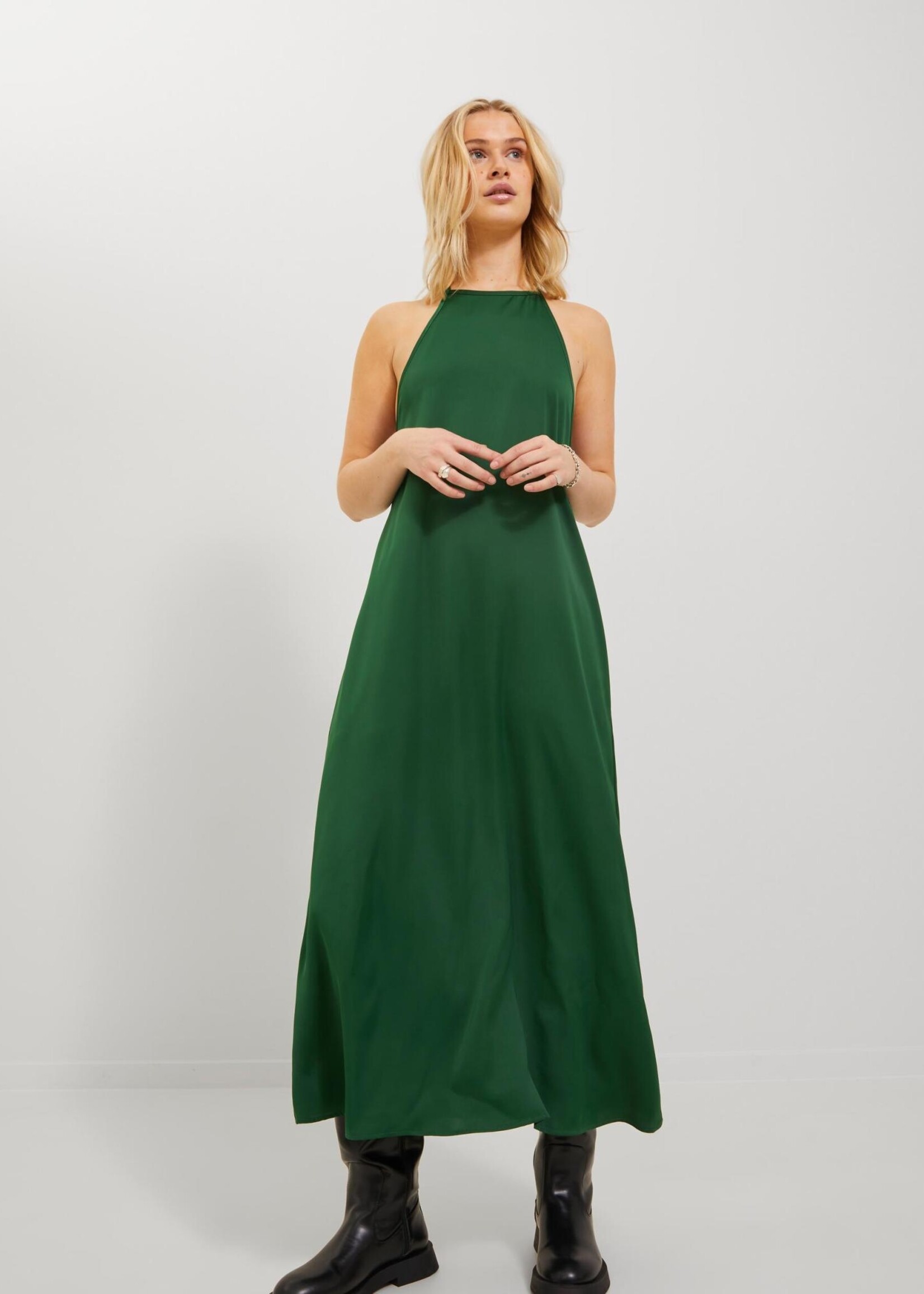 JXDALIA SATIN DRESS - FORMAL GARDEN