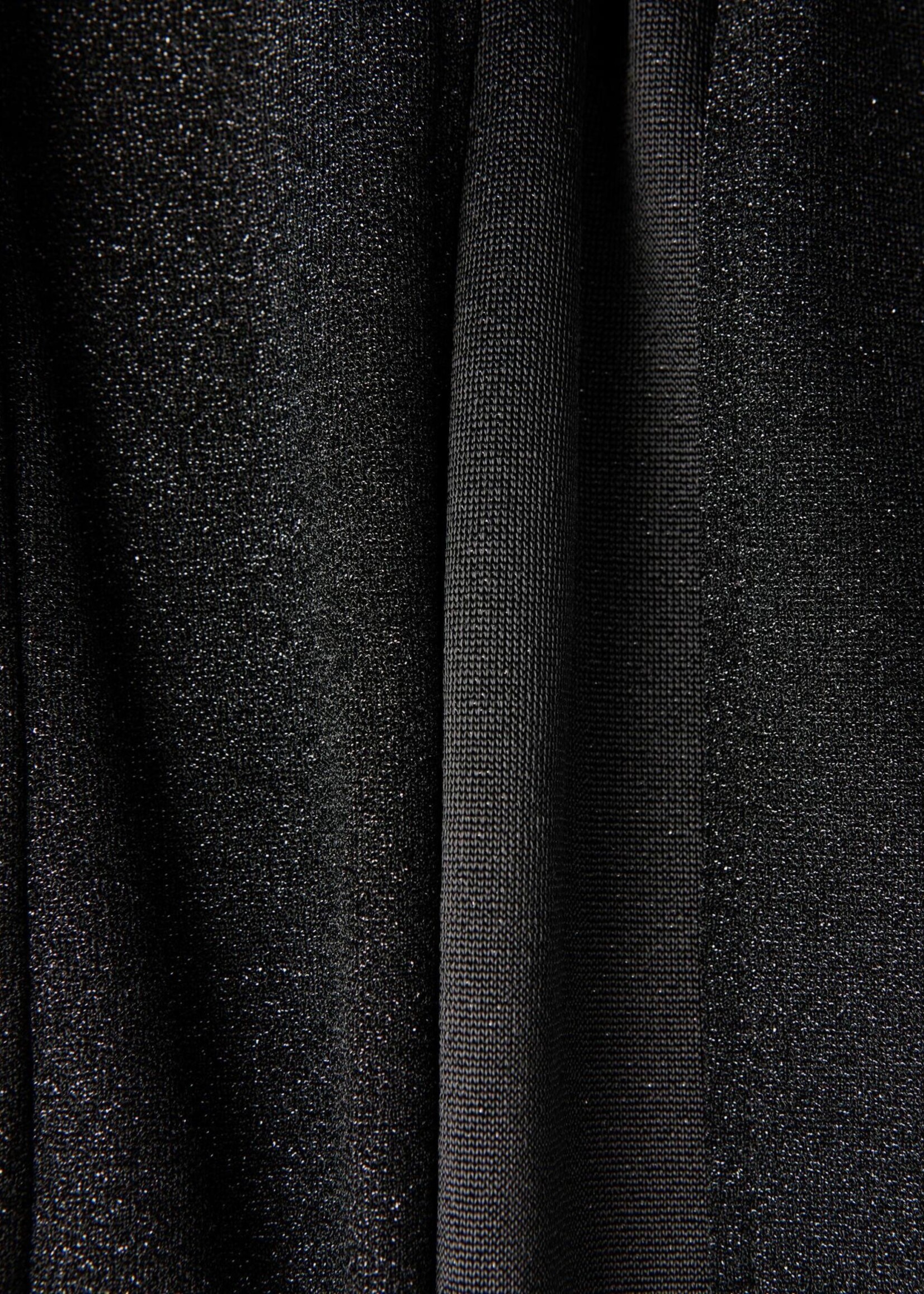 JXZIA GLITTER ANKLE DRESS - BLACK