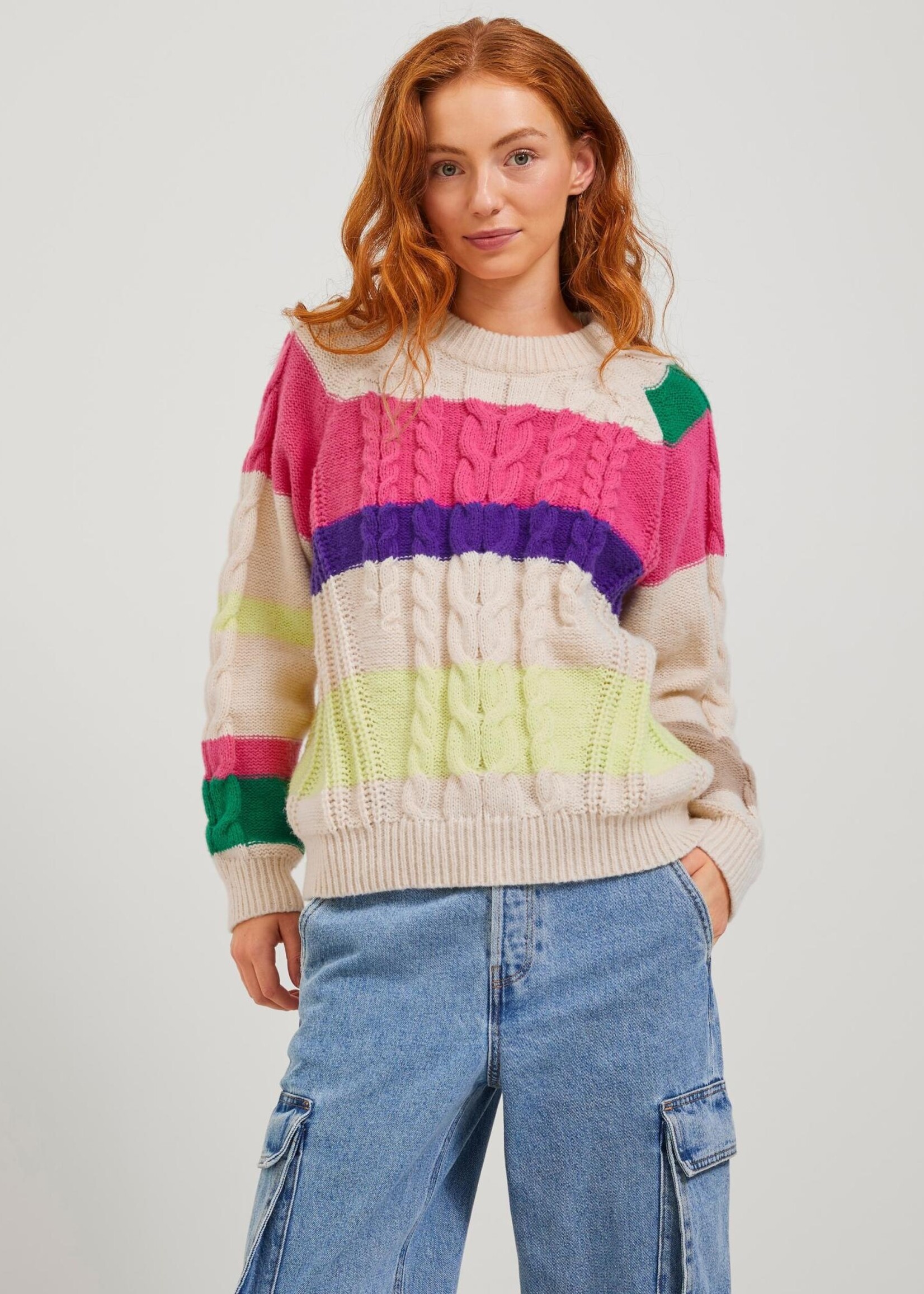 JJXX JXRACHEL CREW NECK KNIT - MULTI