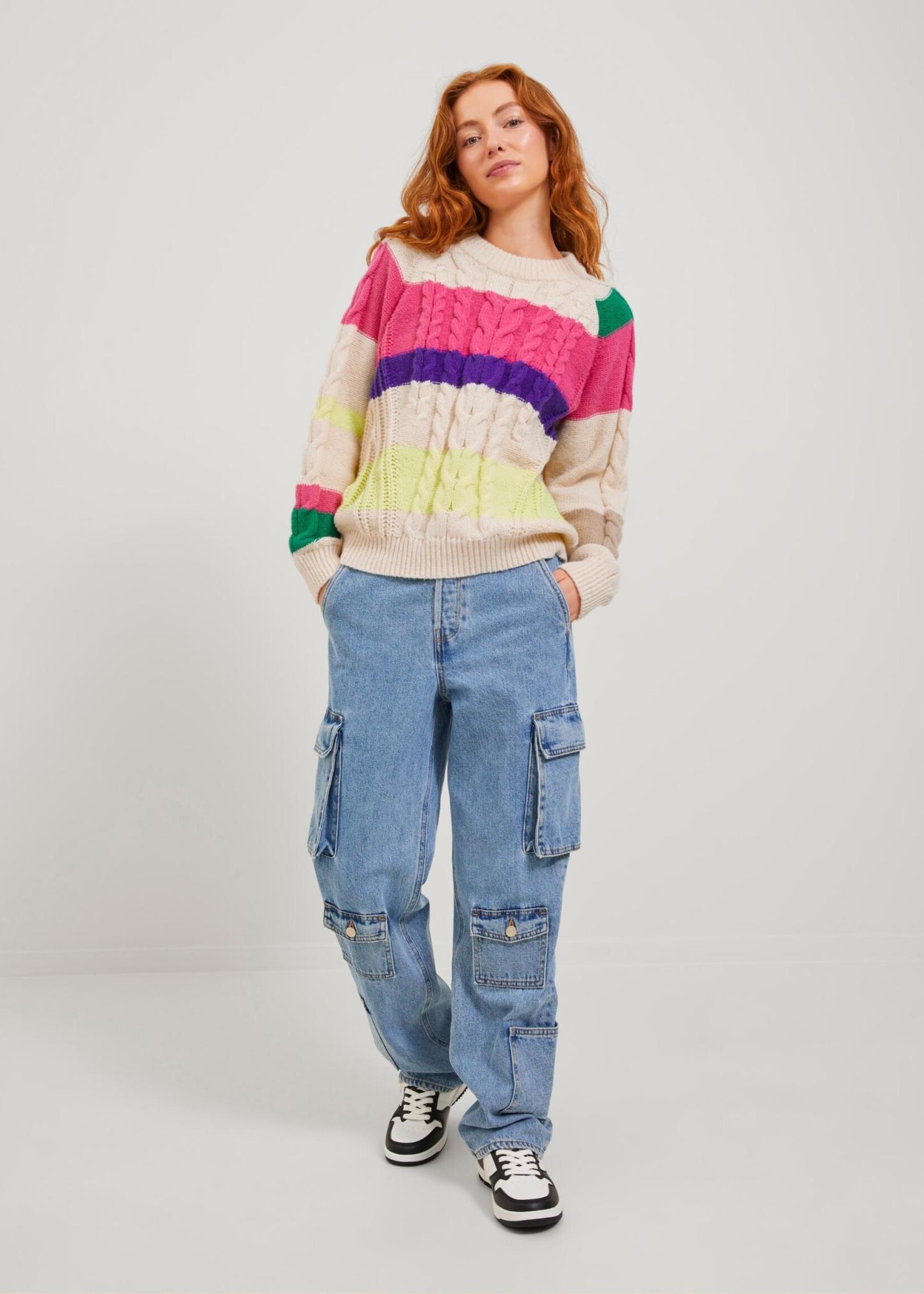 JJXX JXRACHEL CREW NECK KNIT - MULTI