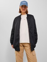 JXHAILEY LONG BOMBER - black