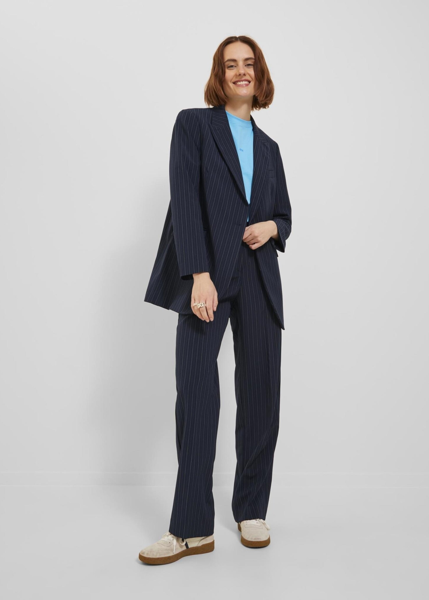 JJXX JXMARY STRIPED BLAZER - NAVY PINSTRIPE