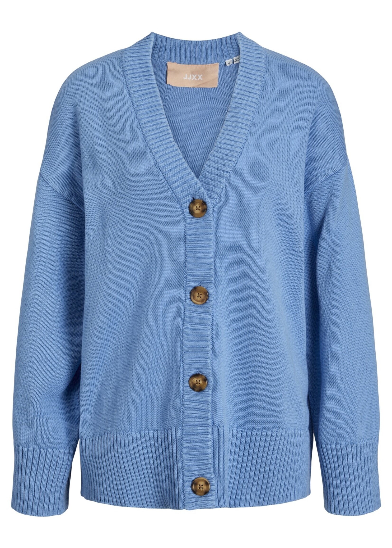 JXLEXI TWIST CARDIGAN KNIT - SILVER LAKE BLUE