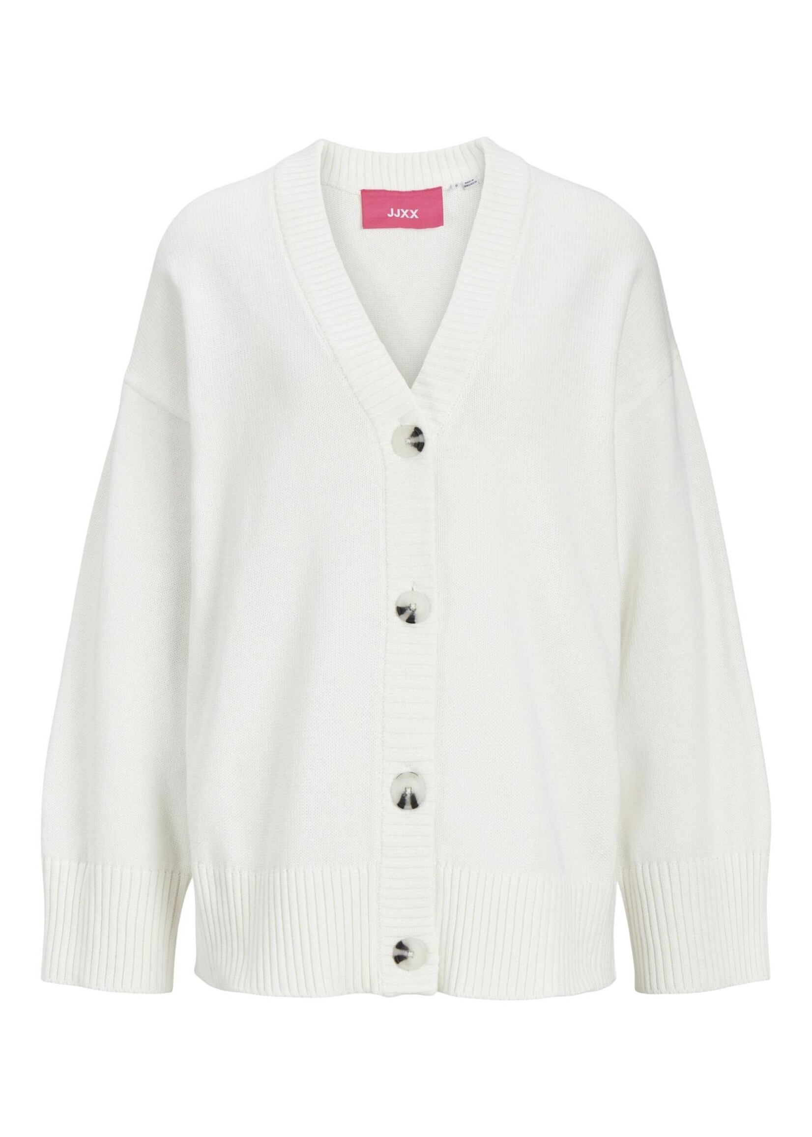 JXLEXI TWIST CARDIGAN KNIT - SNOW WHITE
