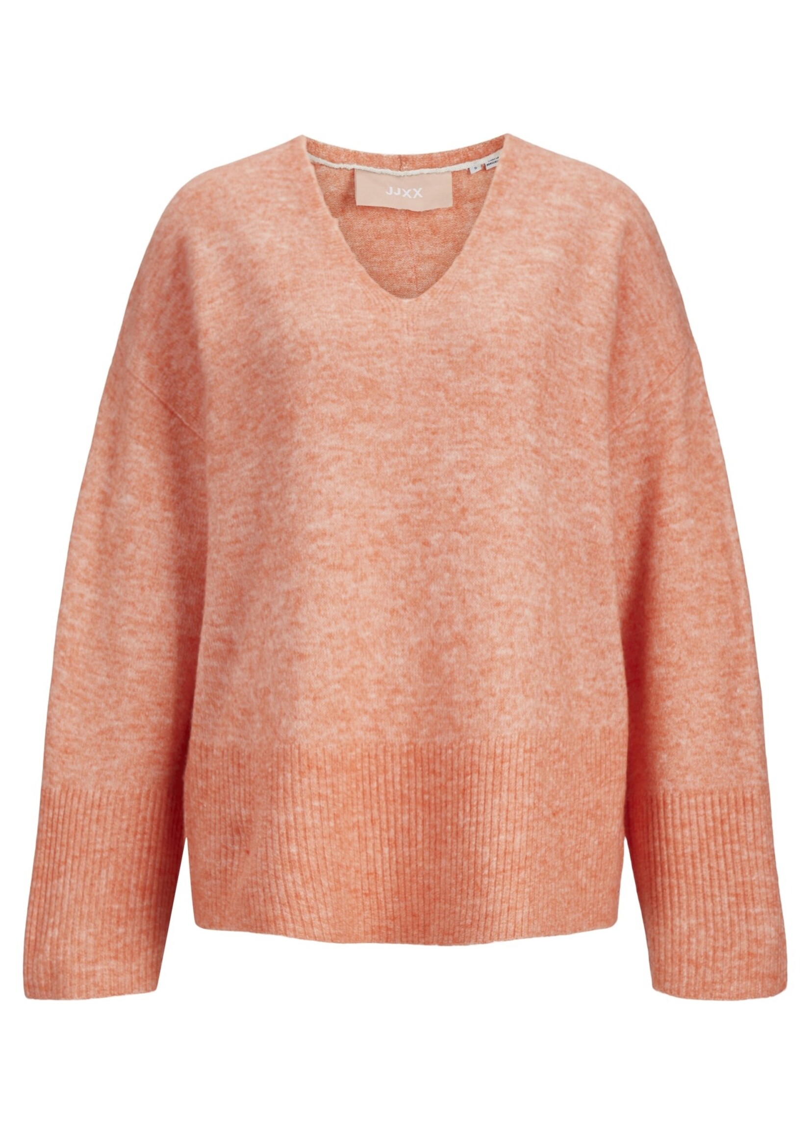 JJXX JXLICA V NECK KNIT - PEACH ECHO