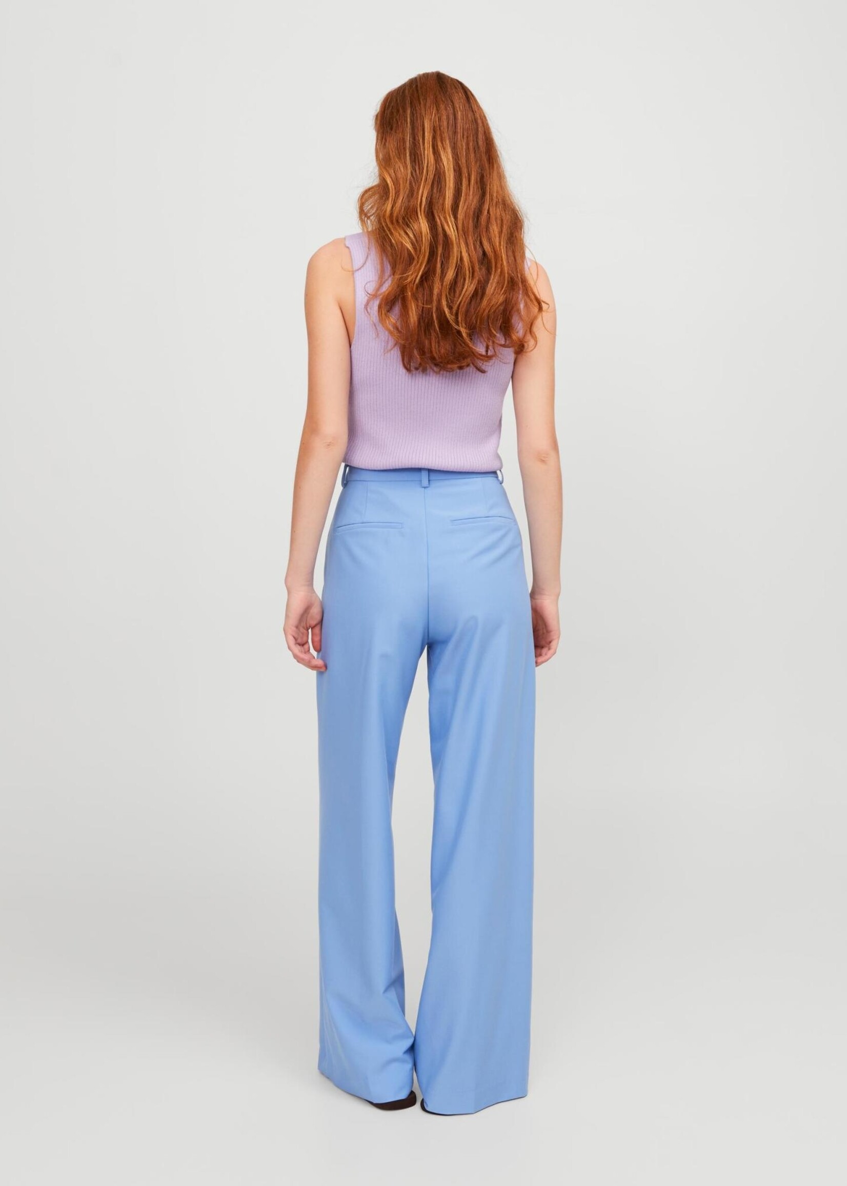 JJXX JXELLIS WIDE HW PANT - SILVER LAKE BLUE