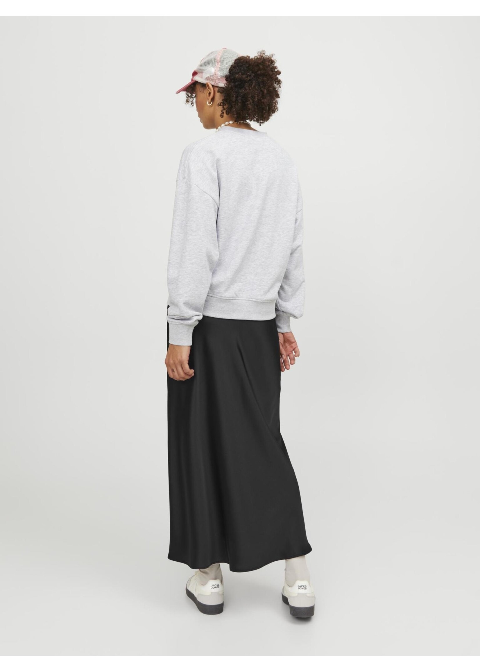 JJXX JXKIMMIE MW SATIN MIDI SKIRT - BLACK