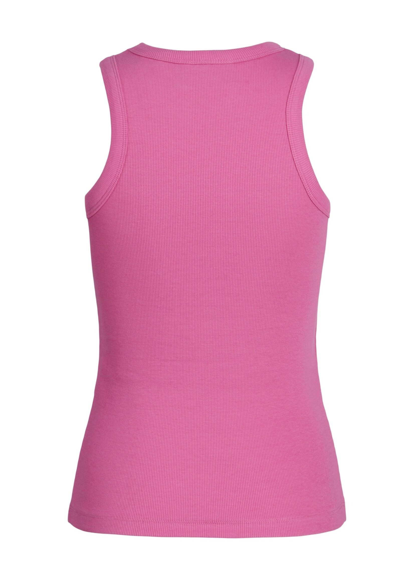 JXFOREST RIB TOP - CARMINE ROSE