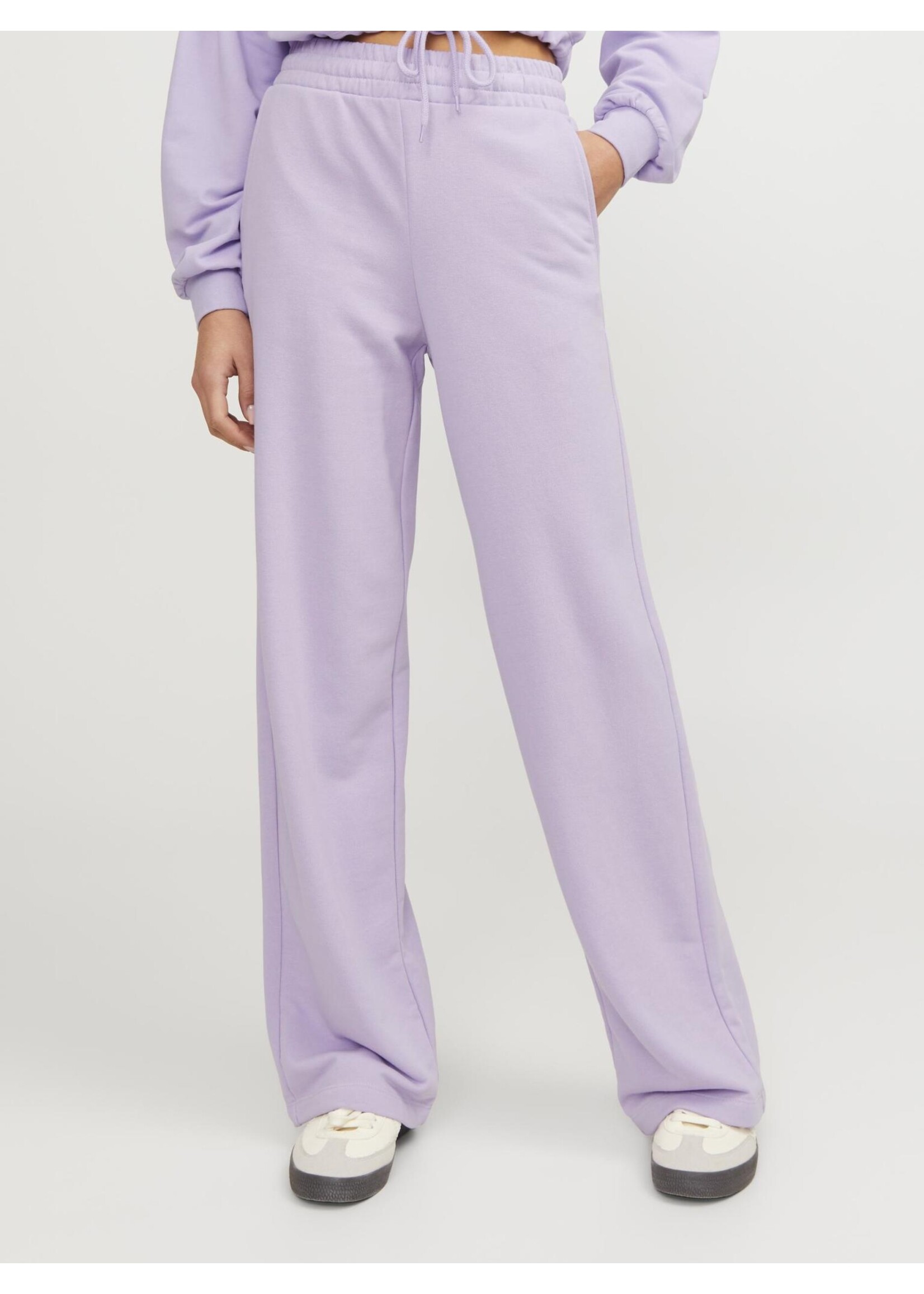 JJXX JXALFA REG WIDE HW PANTS SWT - LILAC BREEZE