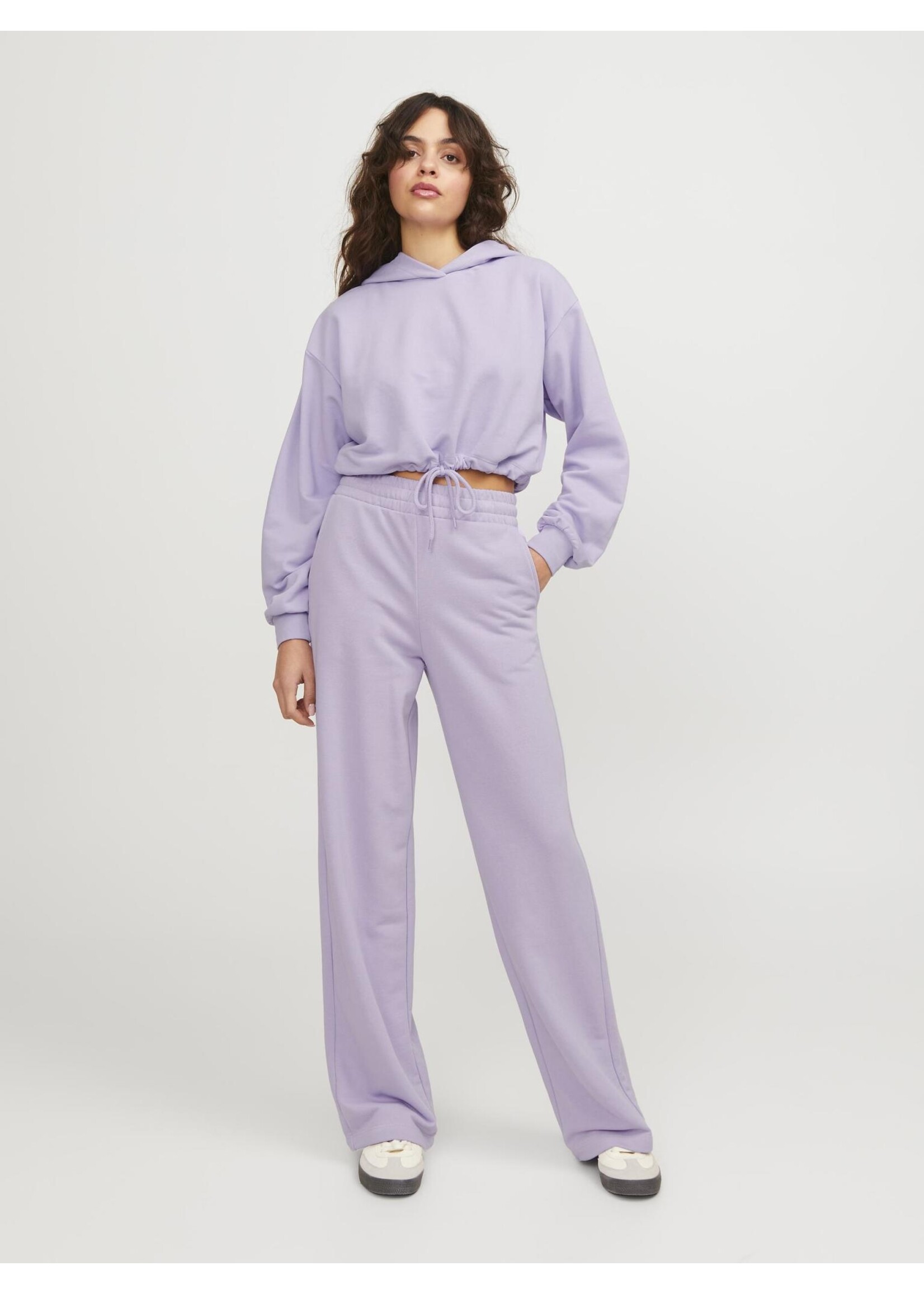 JJXX JXALFA REG WIDE HW PANTS SWT - LILAC BREEZE