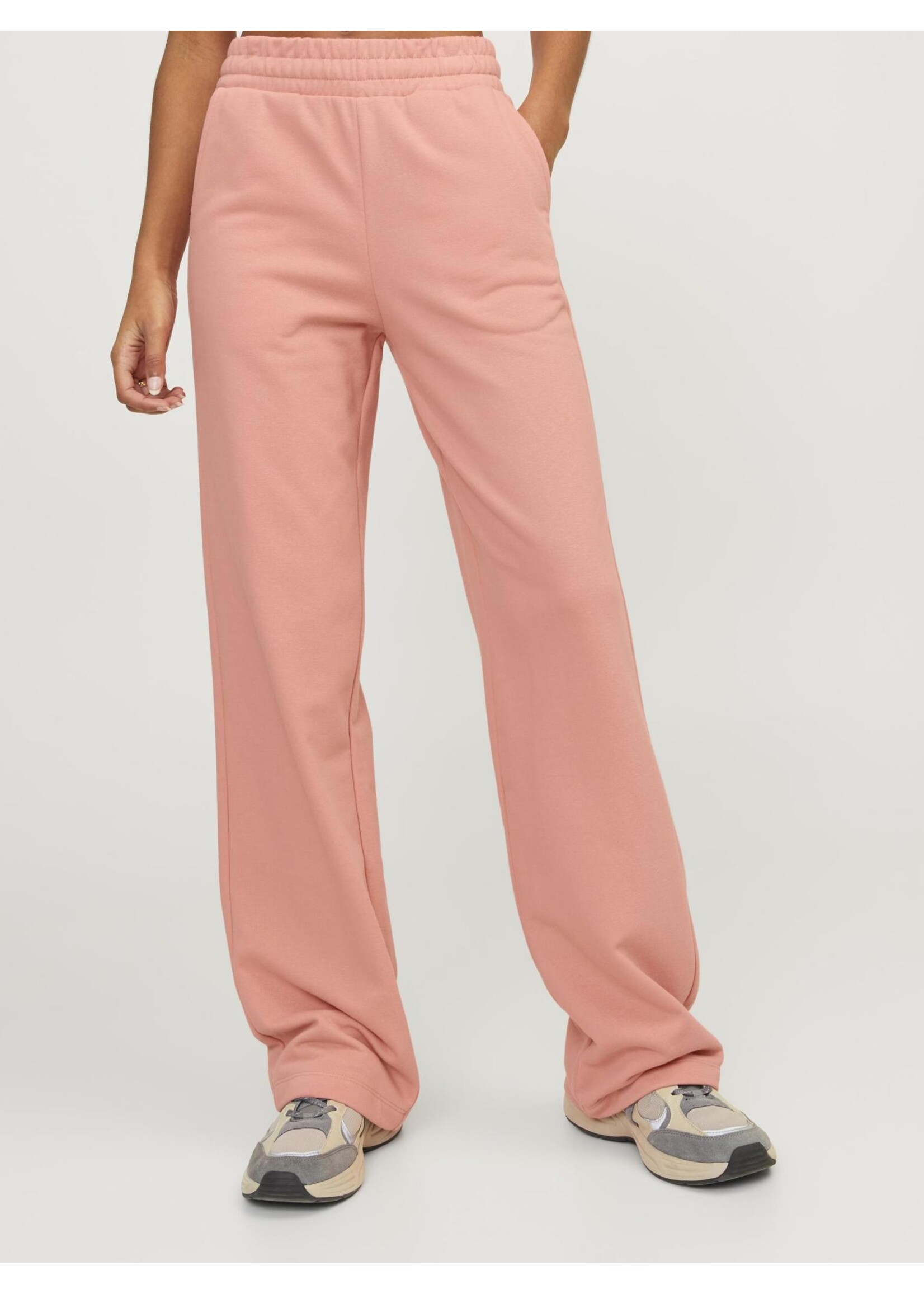 JJXX JXALFA REG WIDE HW PANTS - PEACH ECHO