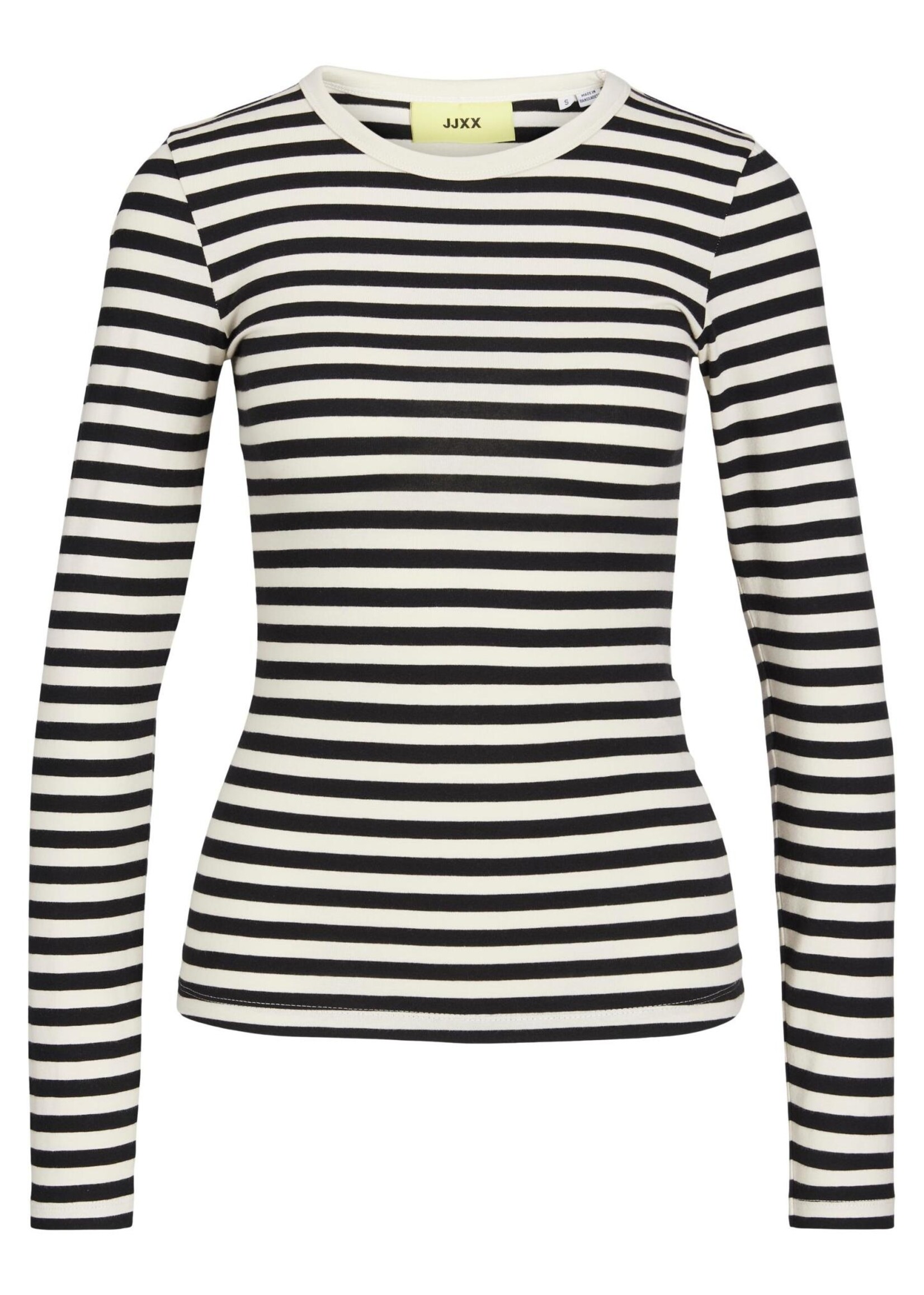 JJXX JXCELINE LS STRIPE TEE - BLANC DE BLANC/BLACK