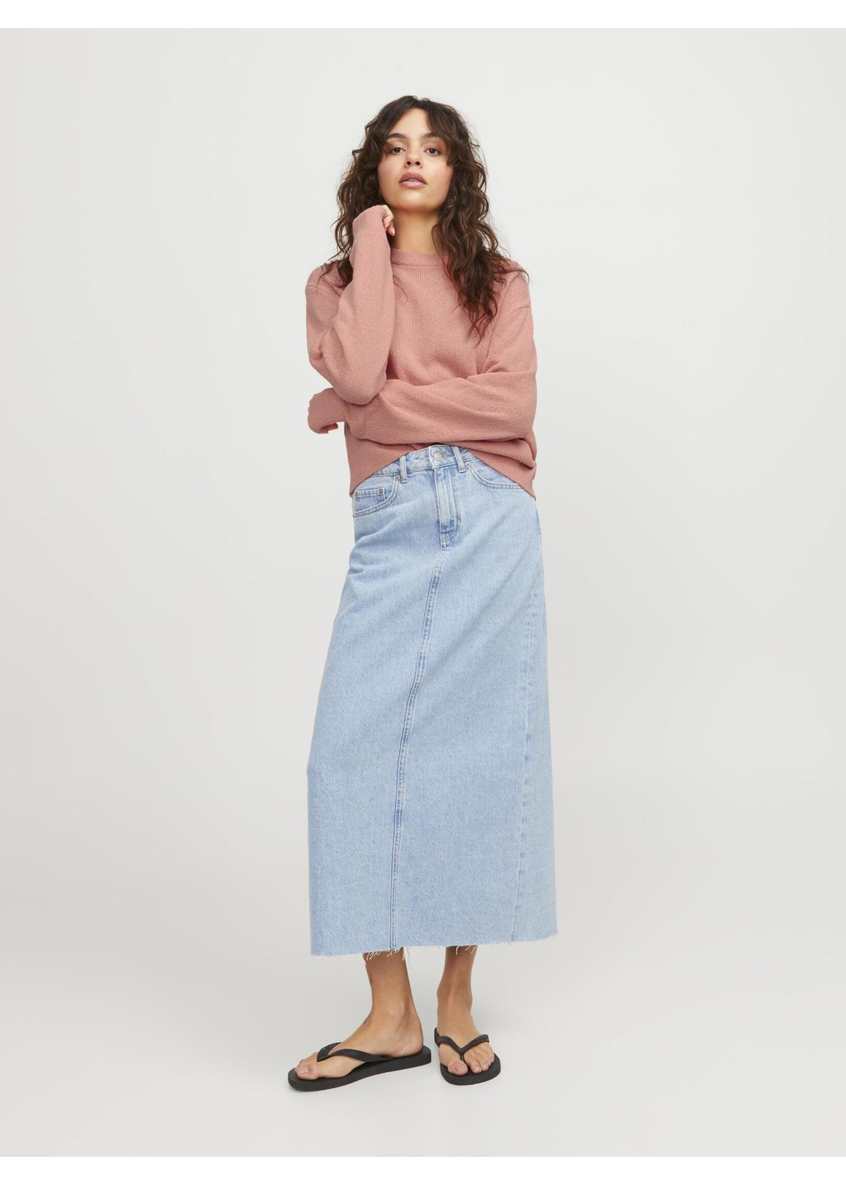 JJXX JXDAISY CREW NECK KNIT -  BURNT CORAL