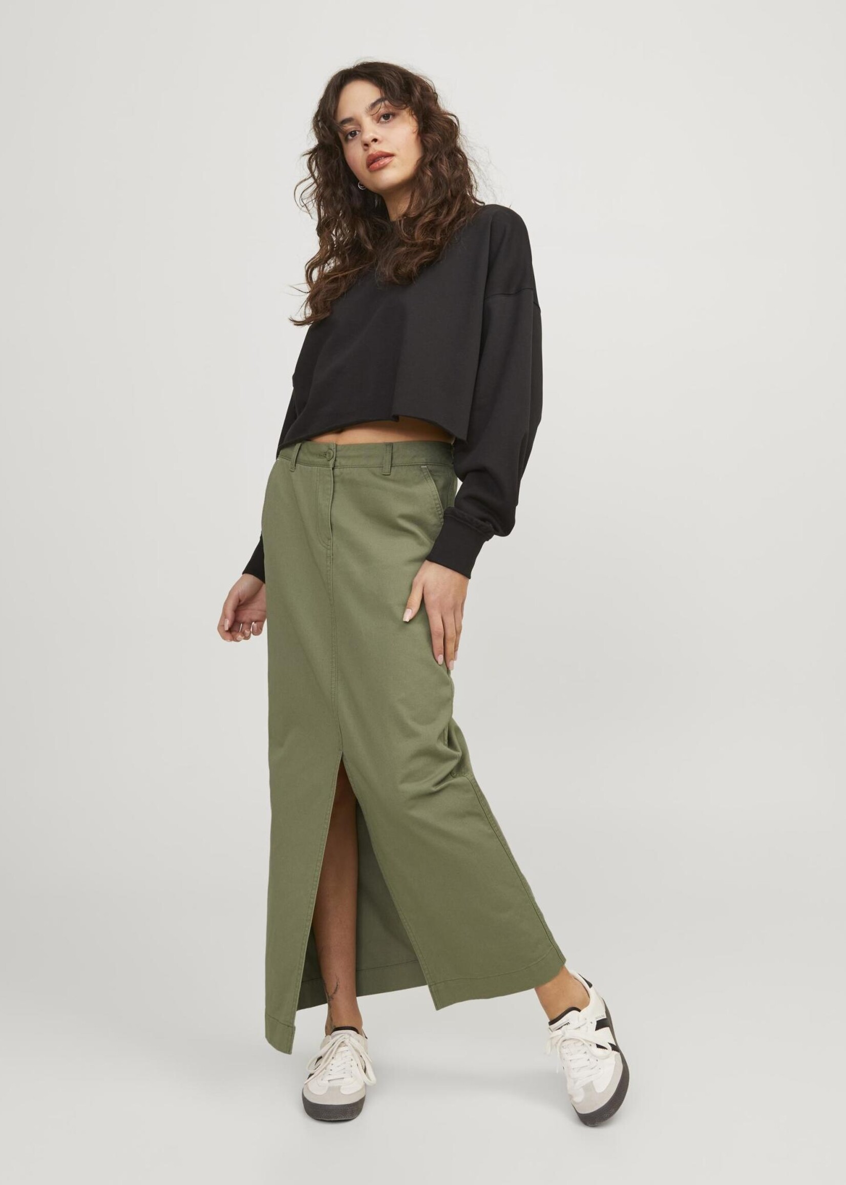 JJXX JXMADDY LONG MW SKIRT - ALOE