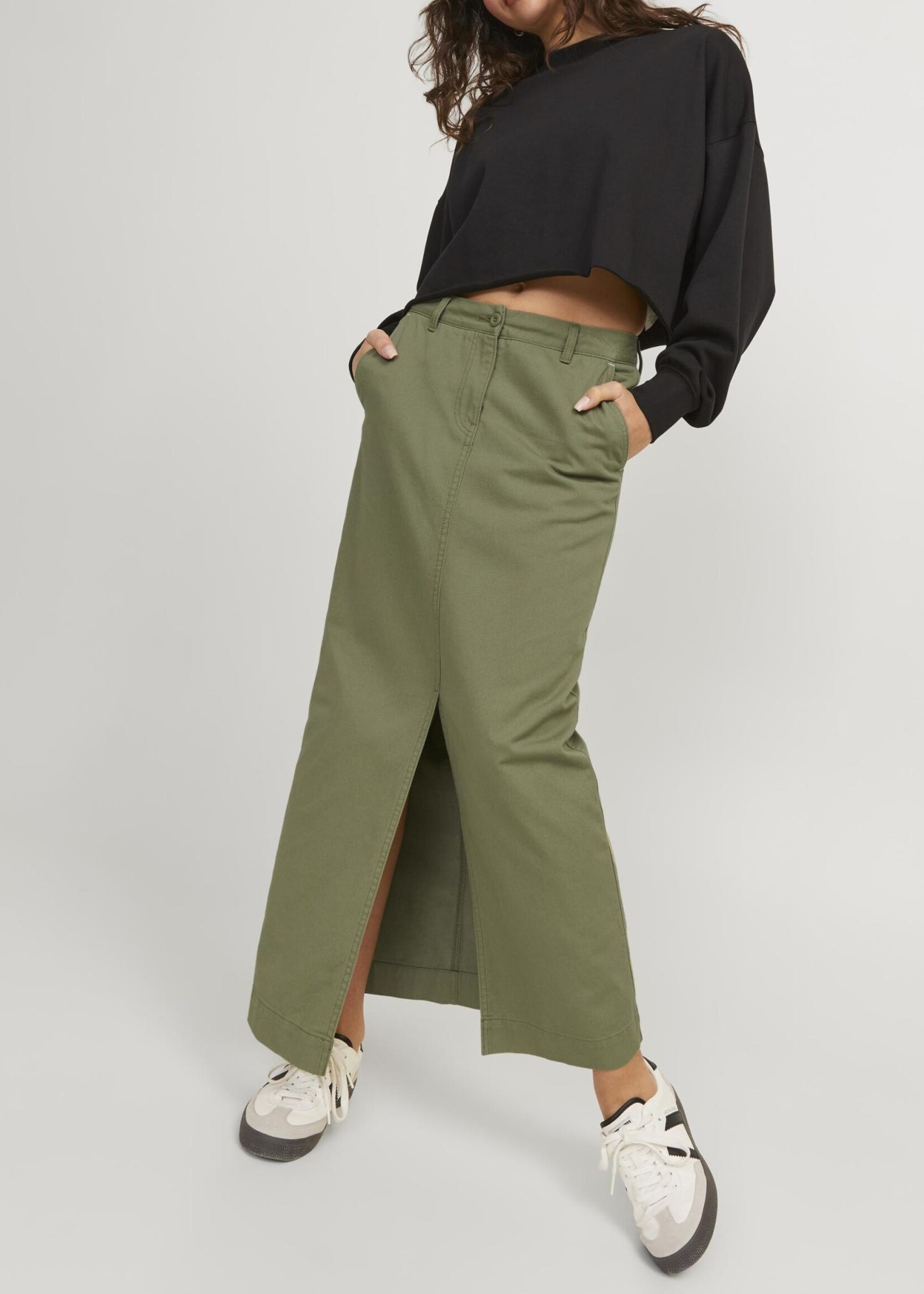 JJXX JXMADDY LONG MW SKIRT - ALOE