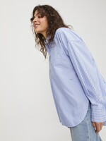 JXJAMIE RELAXED POPLIN SHIRT - NAVY STRIPES