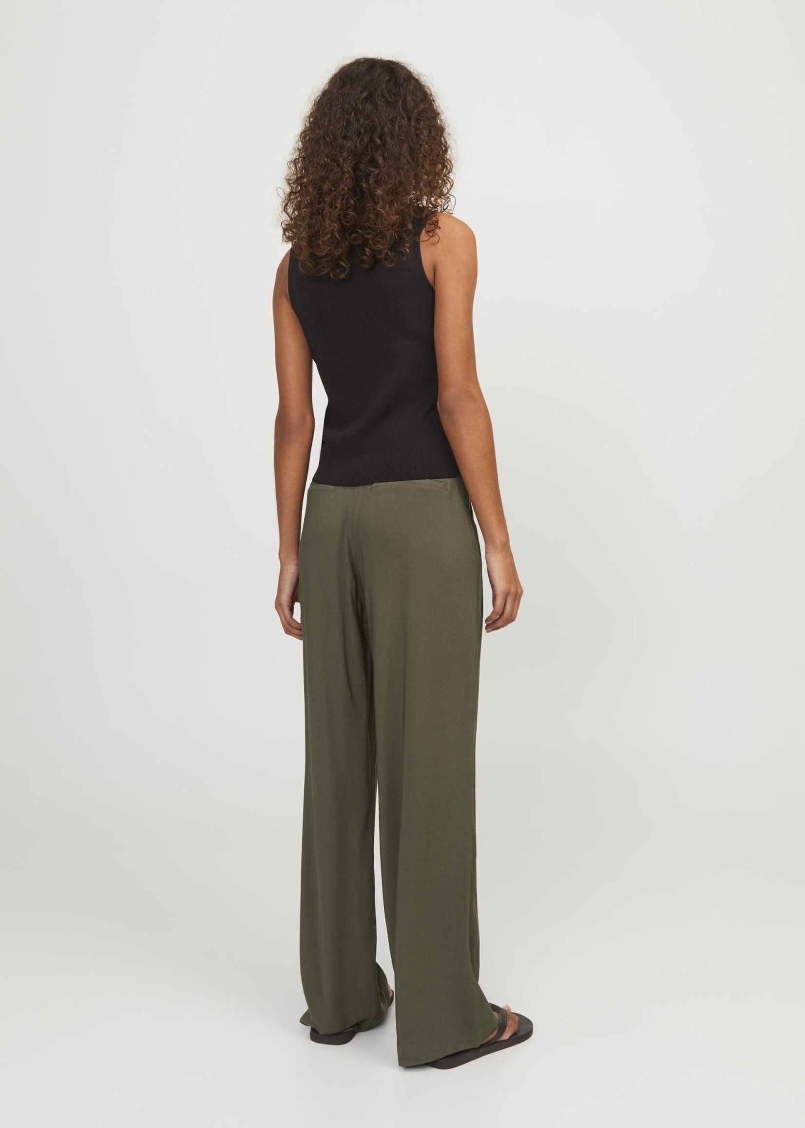 JJXX JXELLIS EA WIDE HW PANT - TARMAC