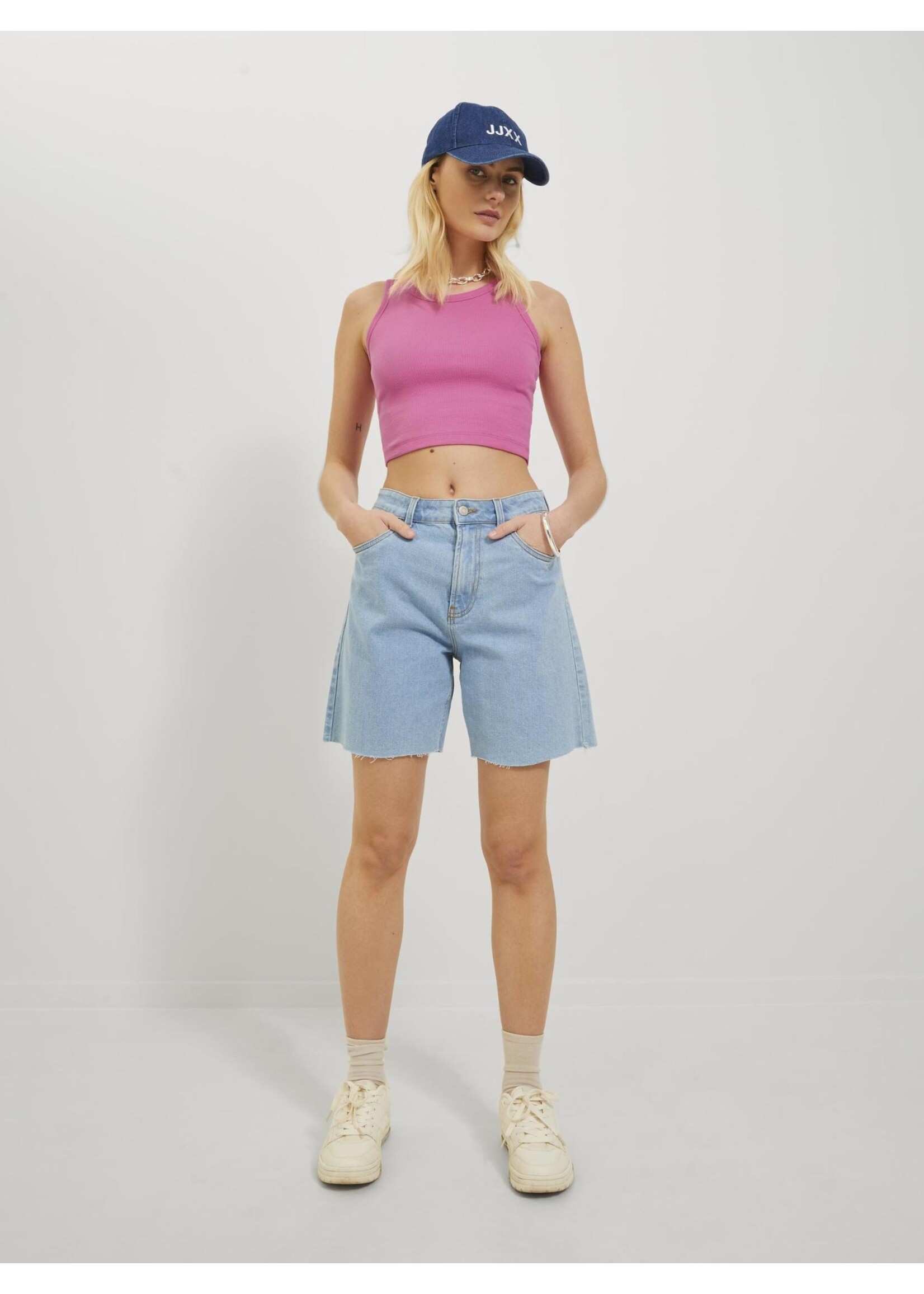 JJXX JXFALLON RIB TOP NOOS - CRAMINE ROSE