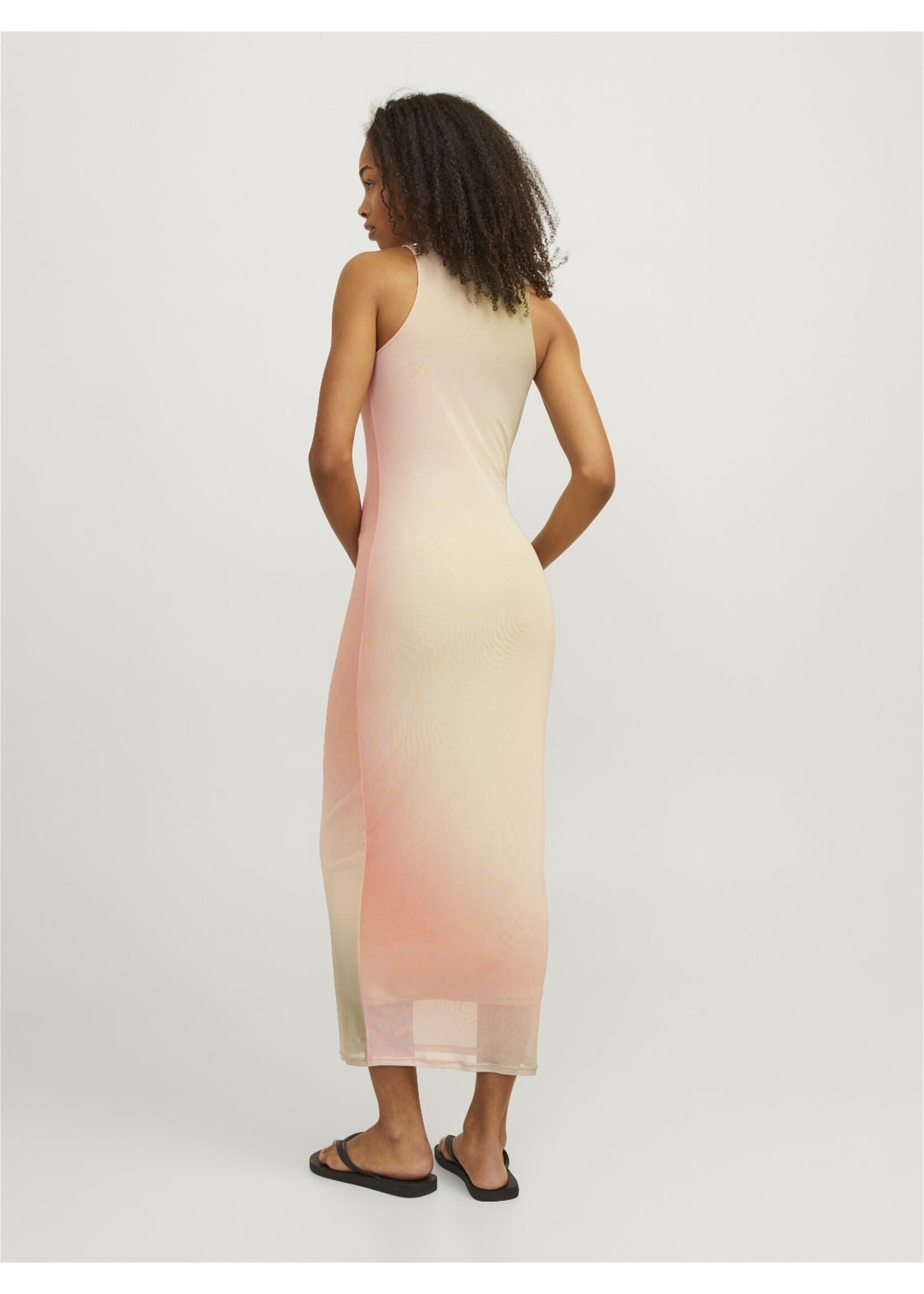 JJXX JXELINA SLIM LONG MESH DRESS - SMALL BLUR PRINT