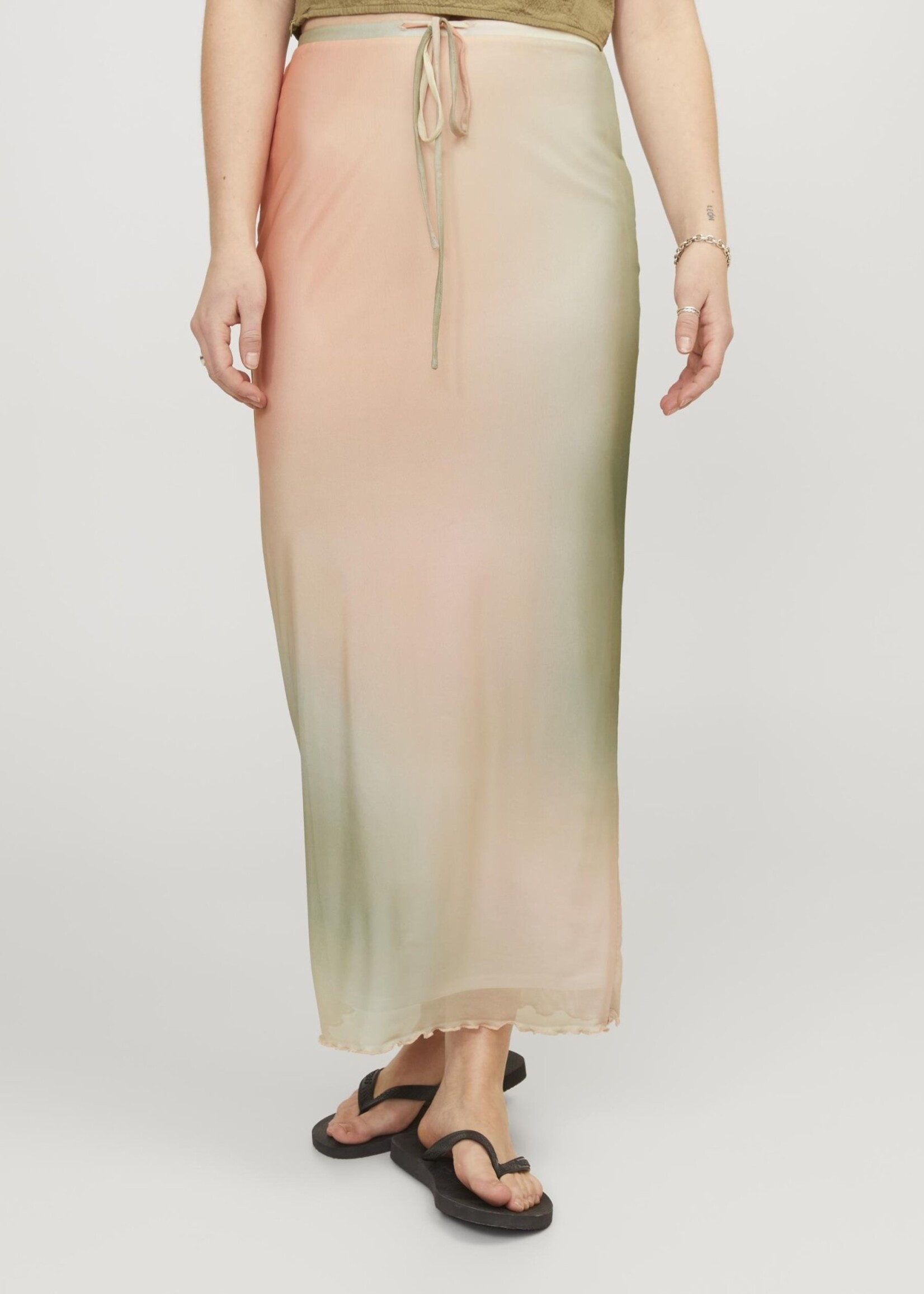 JJXX JXSAGE MESH MW SKIRT - SMALL BLUR PRINT