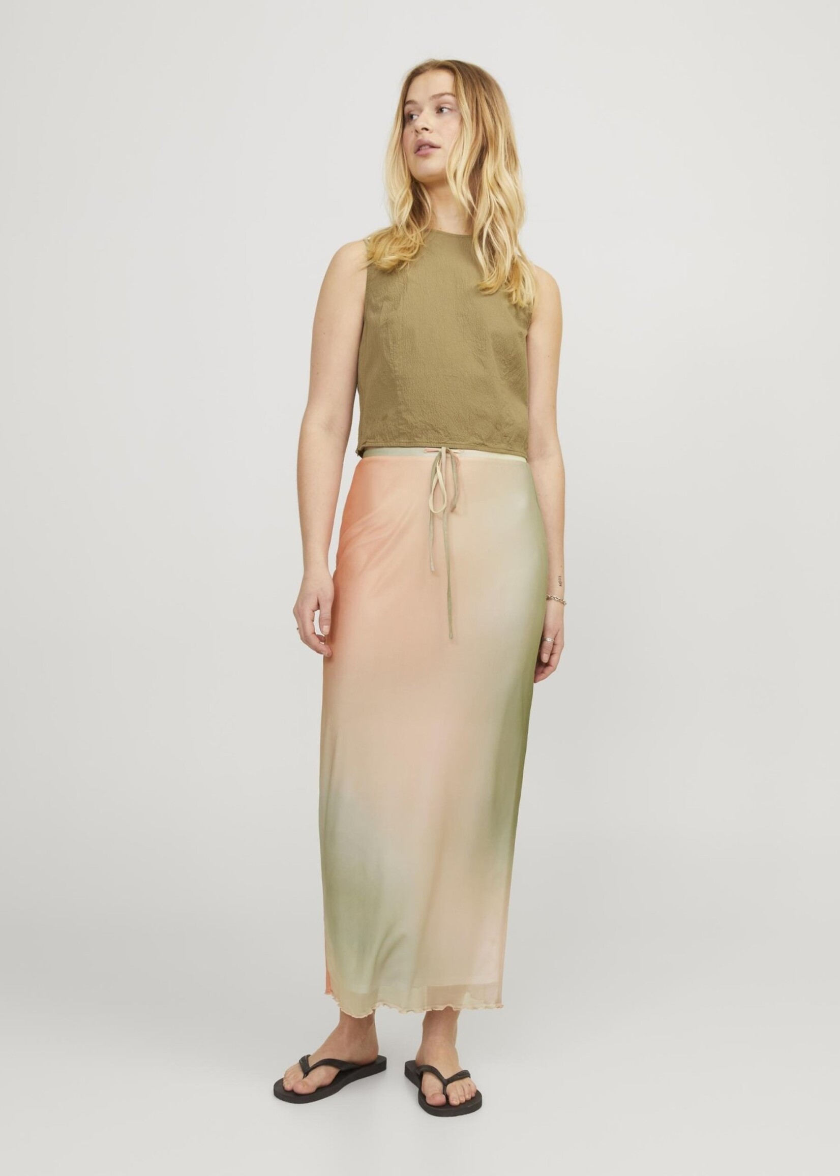 JJXX JXSAGE MESH MW SKIRT - SMALL BLUR PRINT