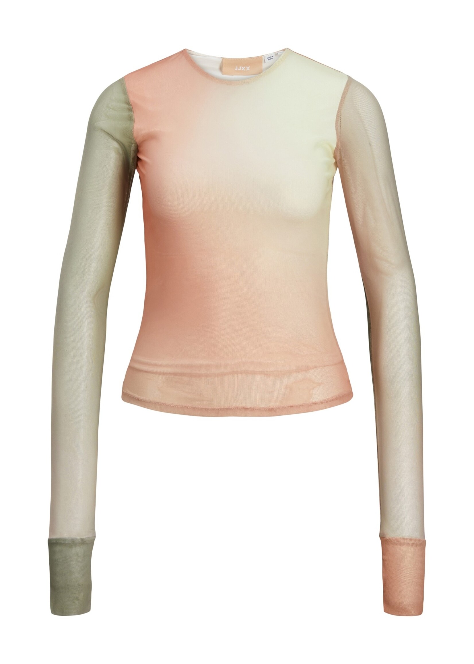 JJXX JXMELANIE LS MESH TOP - SMALL BLUR PRINT
