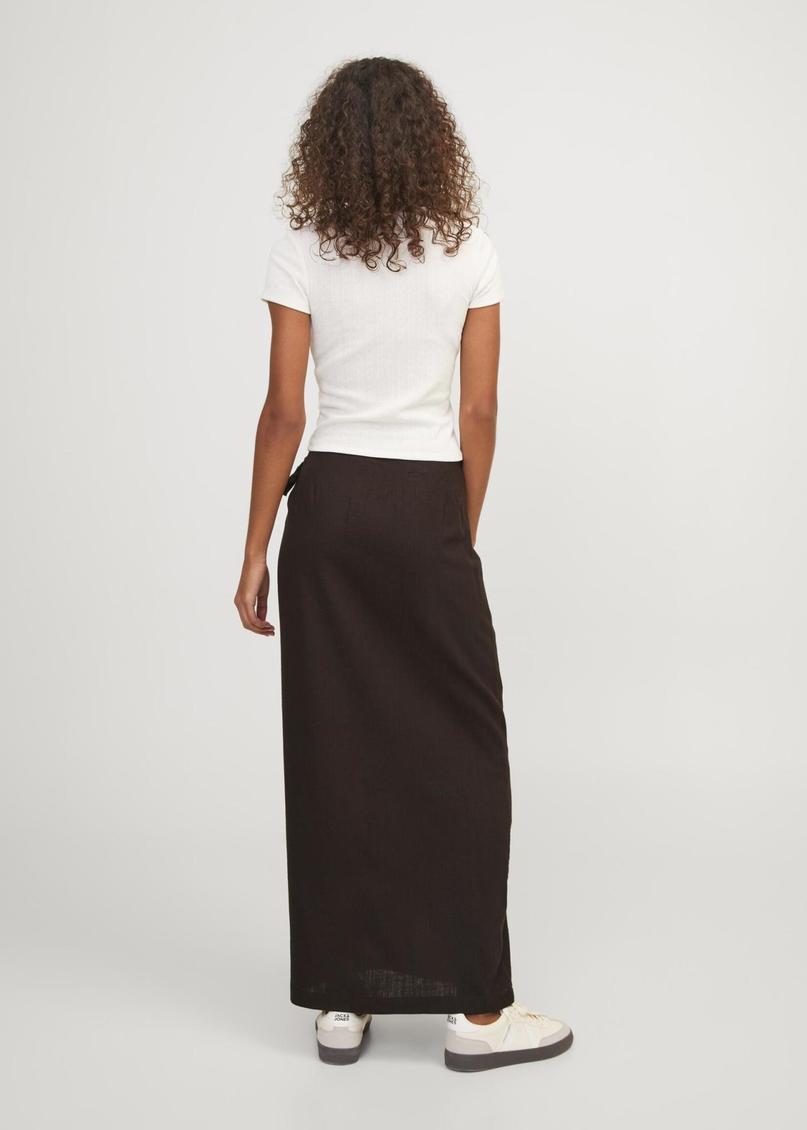 JJXX JXOCEAN LINEN BLEND HW WRAP SKIRT - MULCH