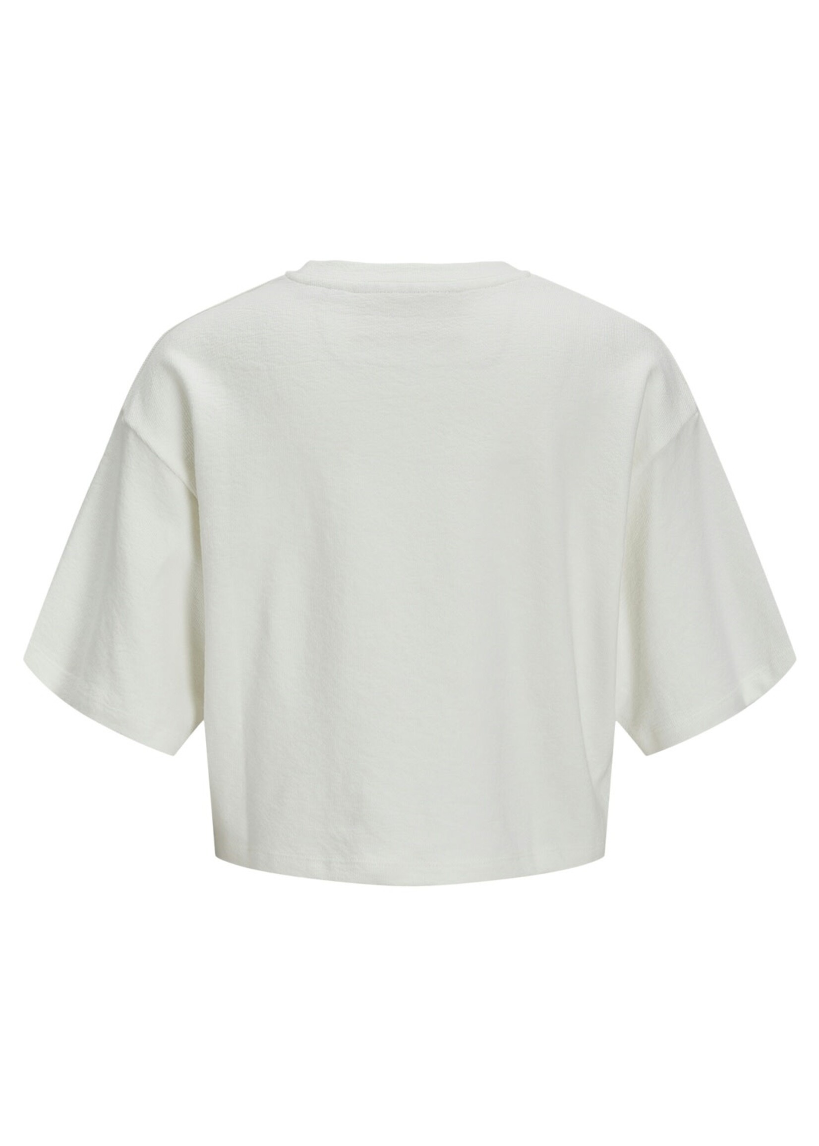 JJXX JXLINIE LOOSE CROP TEE - VANILLA ICE