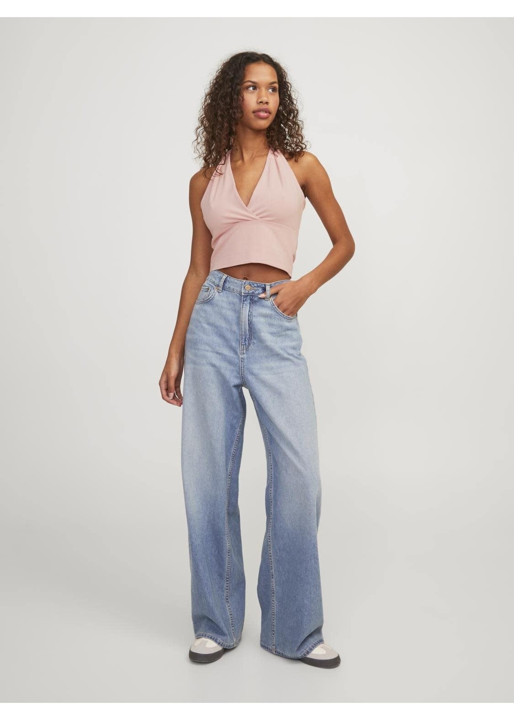 JJXX JXLORELEI HALTER TOP - SILVER PINK