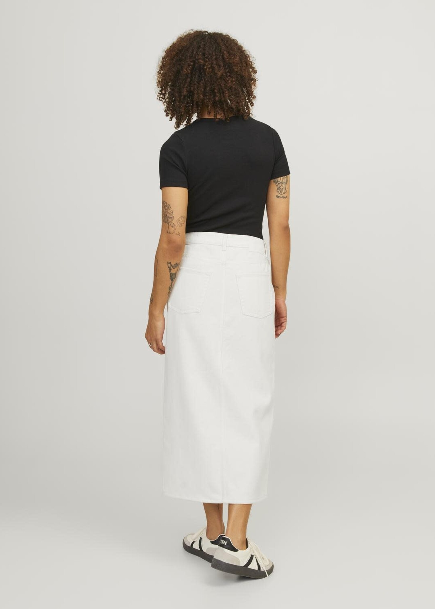 JJXX JXADYA LONG SKIRT HW - WHITE DENIM