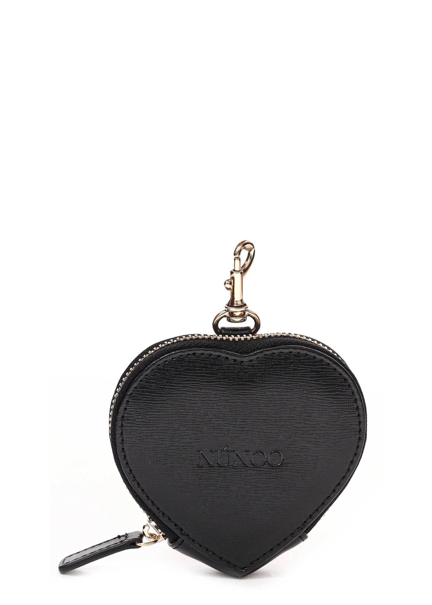 Núnoo Heart Coin Pocket Florence Black w. Gold