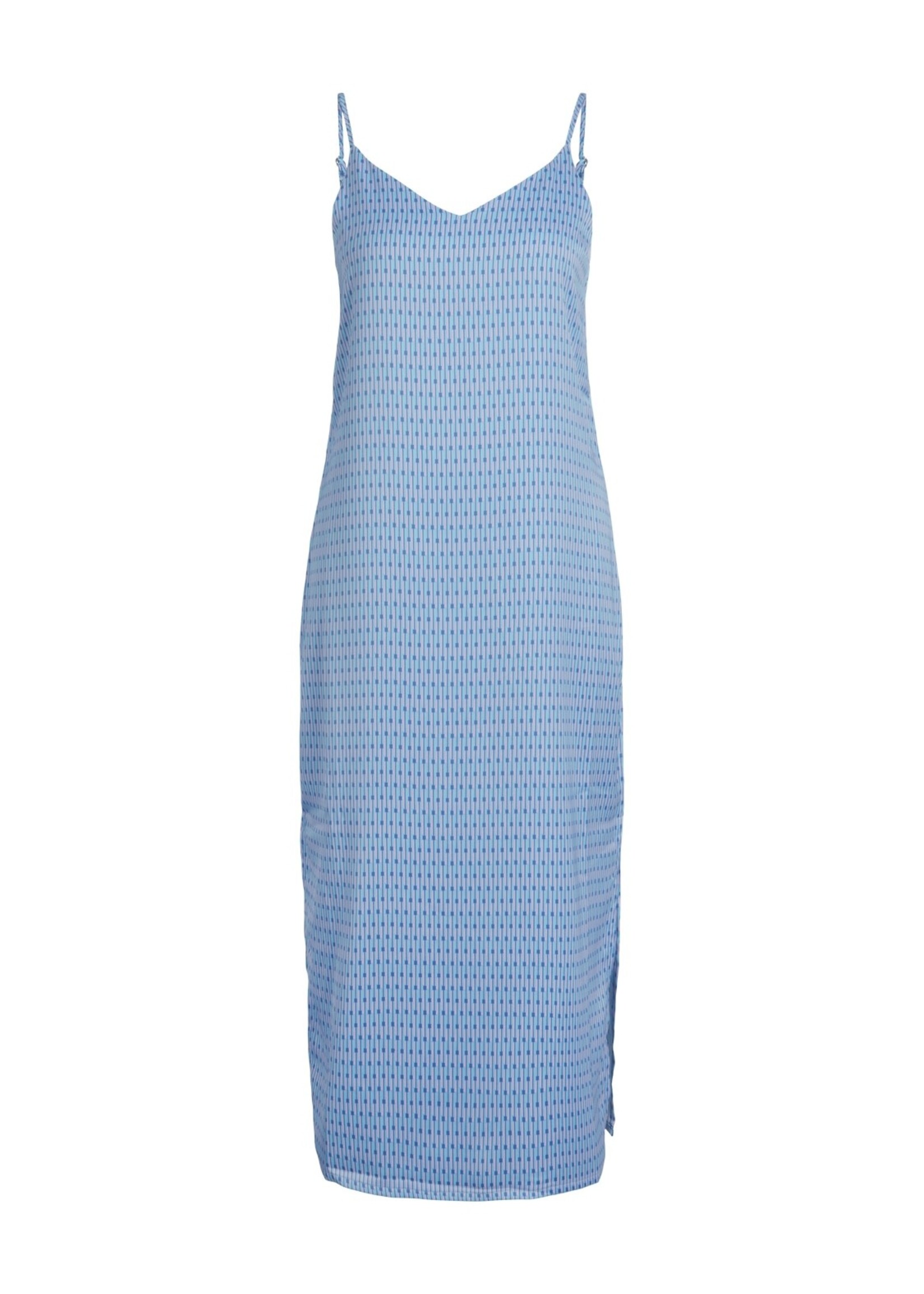 JJXX JXCLEO SATIIN DRESS - SILVER LAKE BLUE