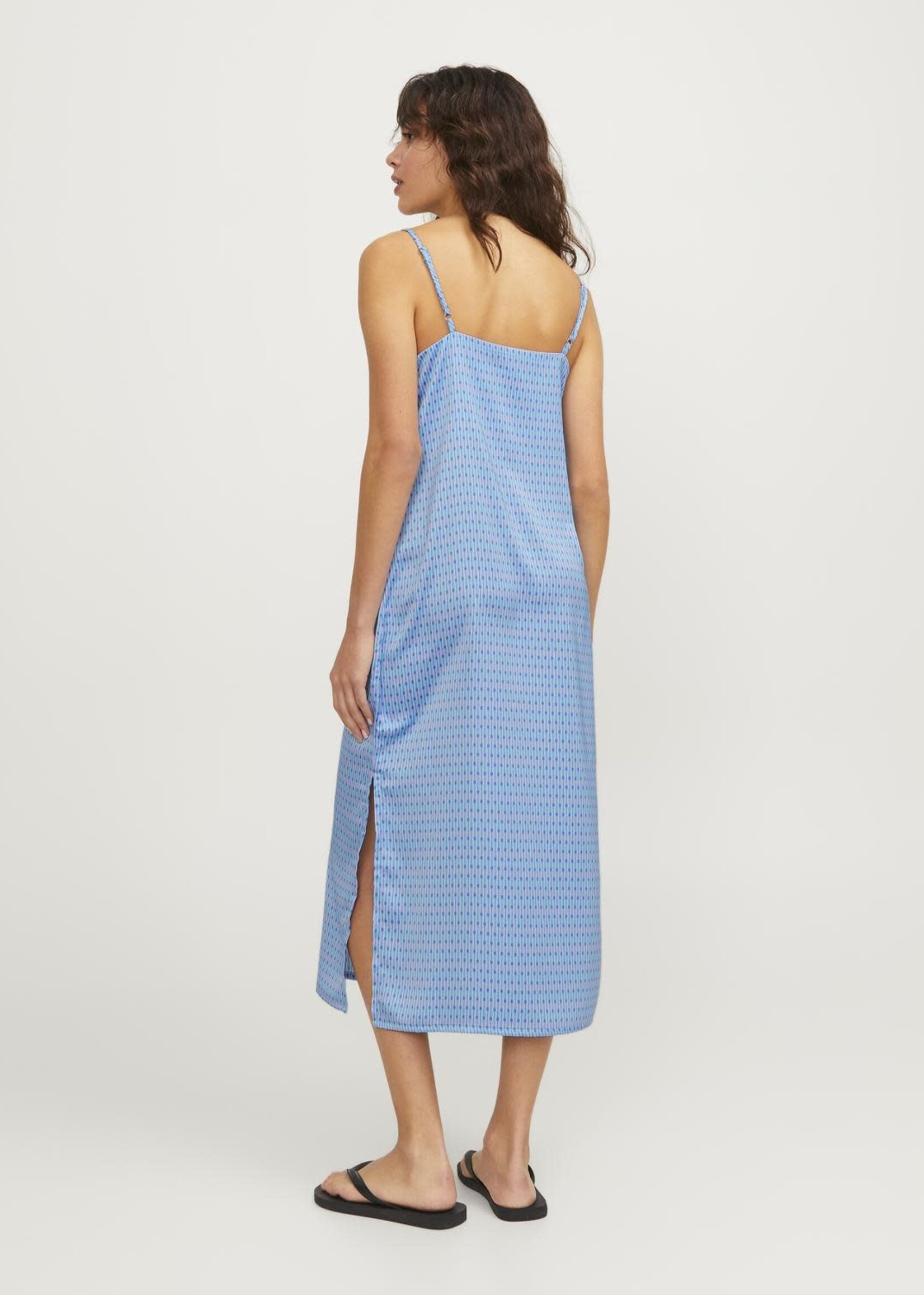 JJXX JXCLEO SATIIN DRESS - SILVER LAKE BLUE