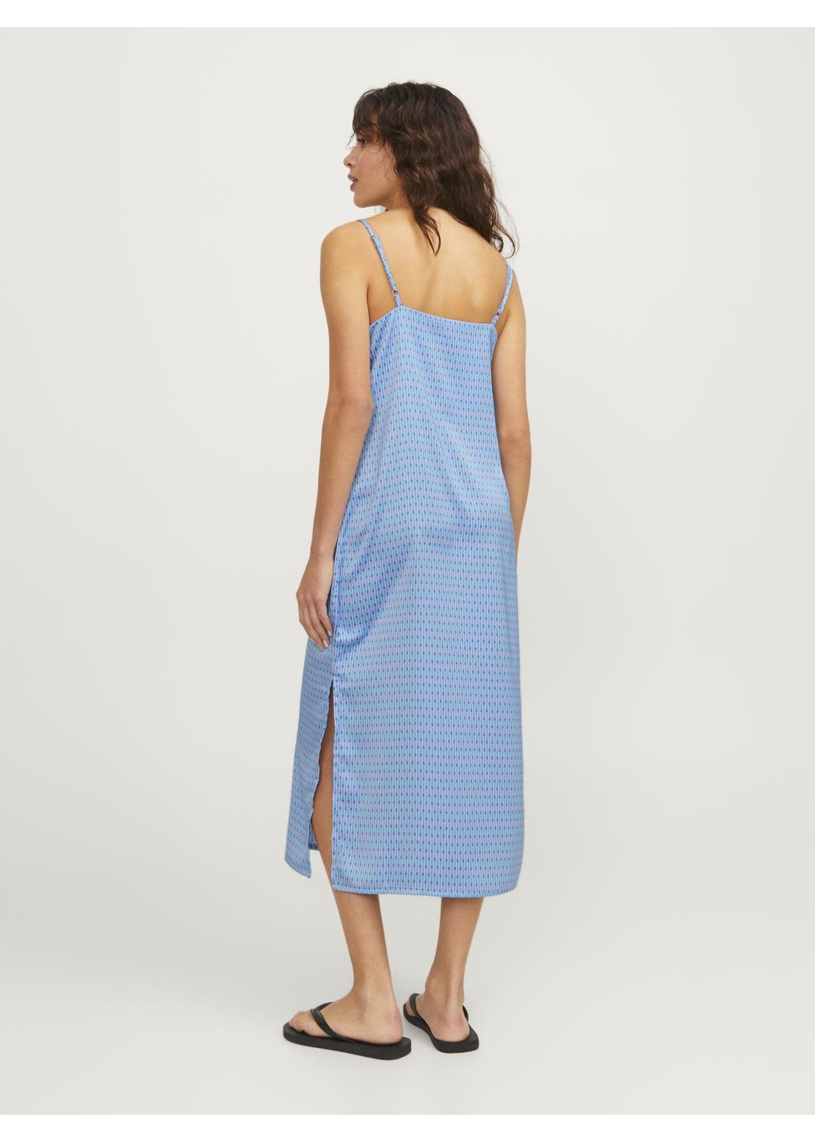 JJXX JXCLEO SATIIN DRESS - SILVER LAKE BLUE