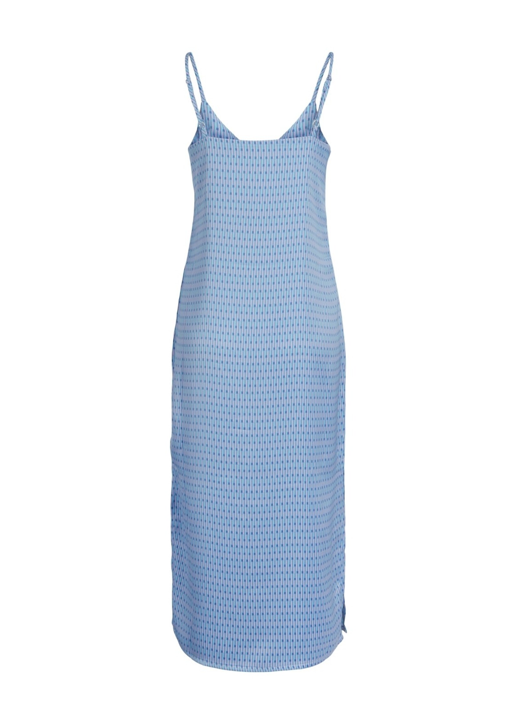 JJXX JXCLEO SATIIN DRESS - SILVER LAKE BLUE